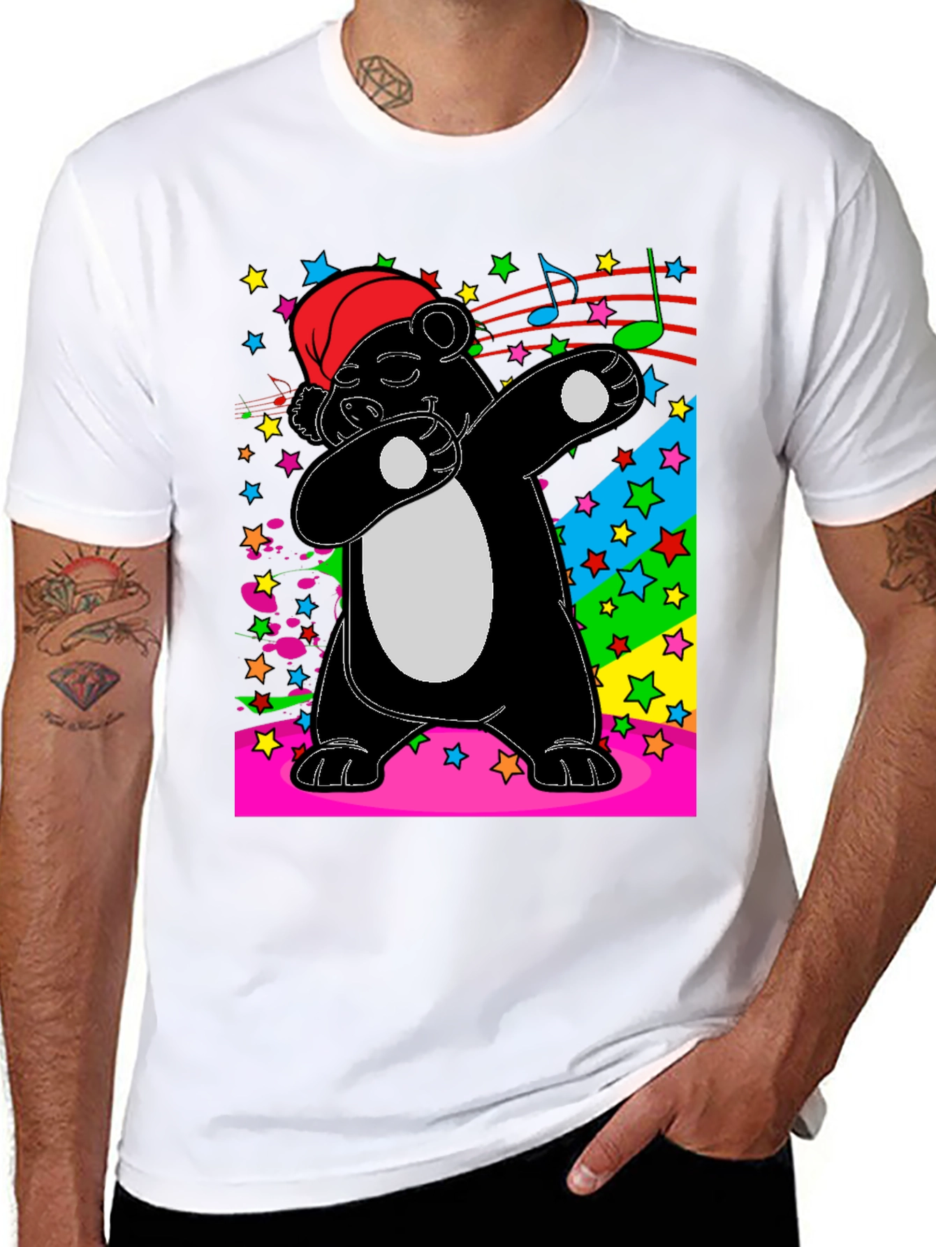 Dabbing Panda T-Shirt - Fun Holiday Tee