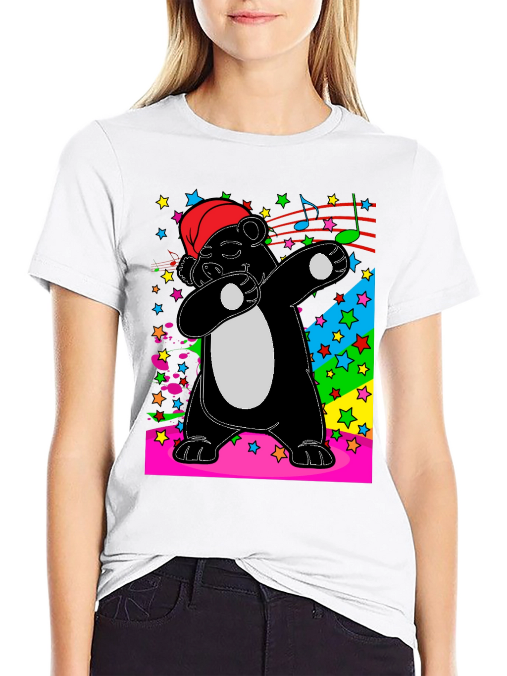Dabbing Panda T-Shirt - Fun Holiday Tee