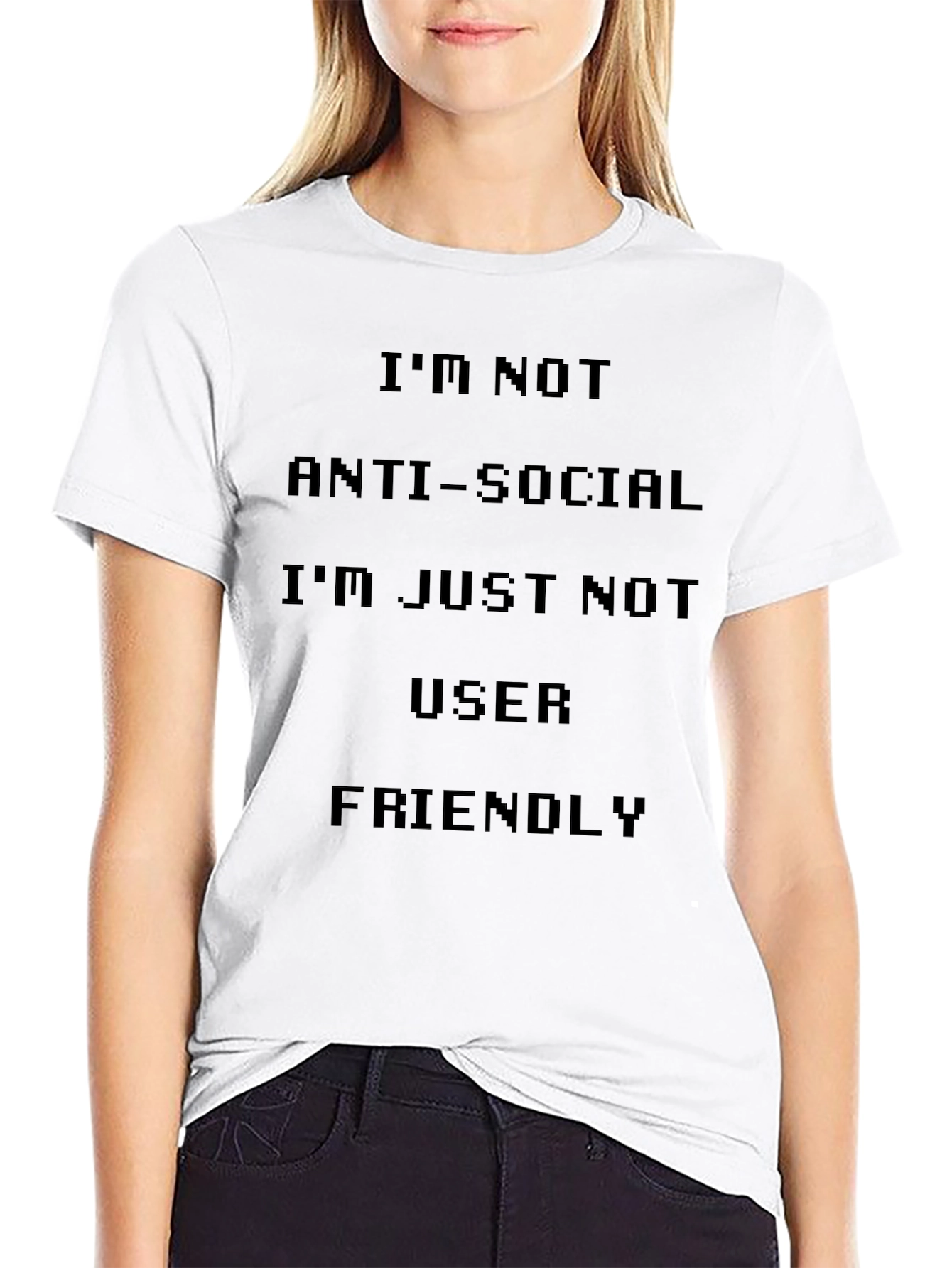 Anti-Social User Friendly Graphic T-Shirt