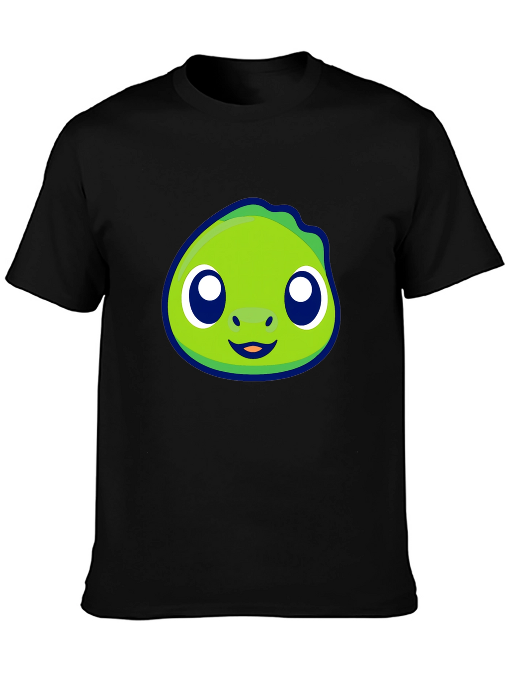 Cute Green Cartoon Character Graphic Tee
