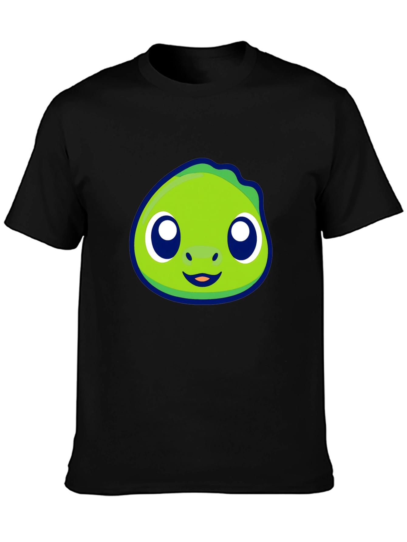 Cute Green Cartoon Character Graphic Tee