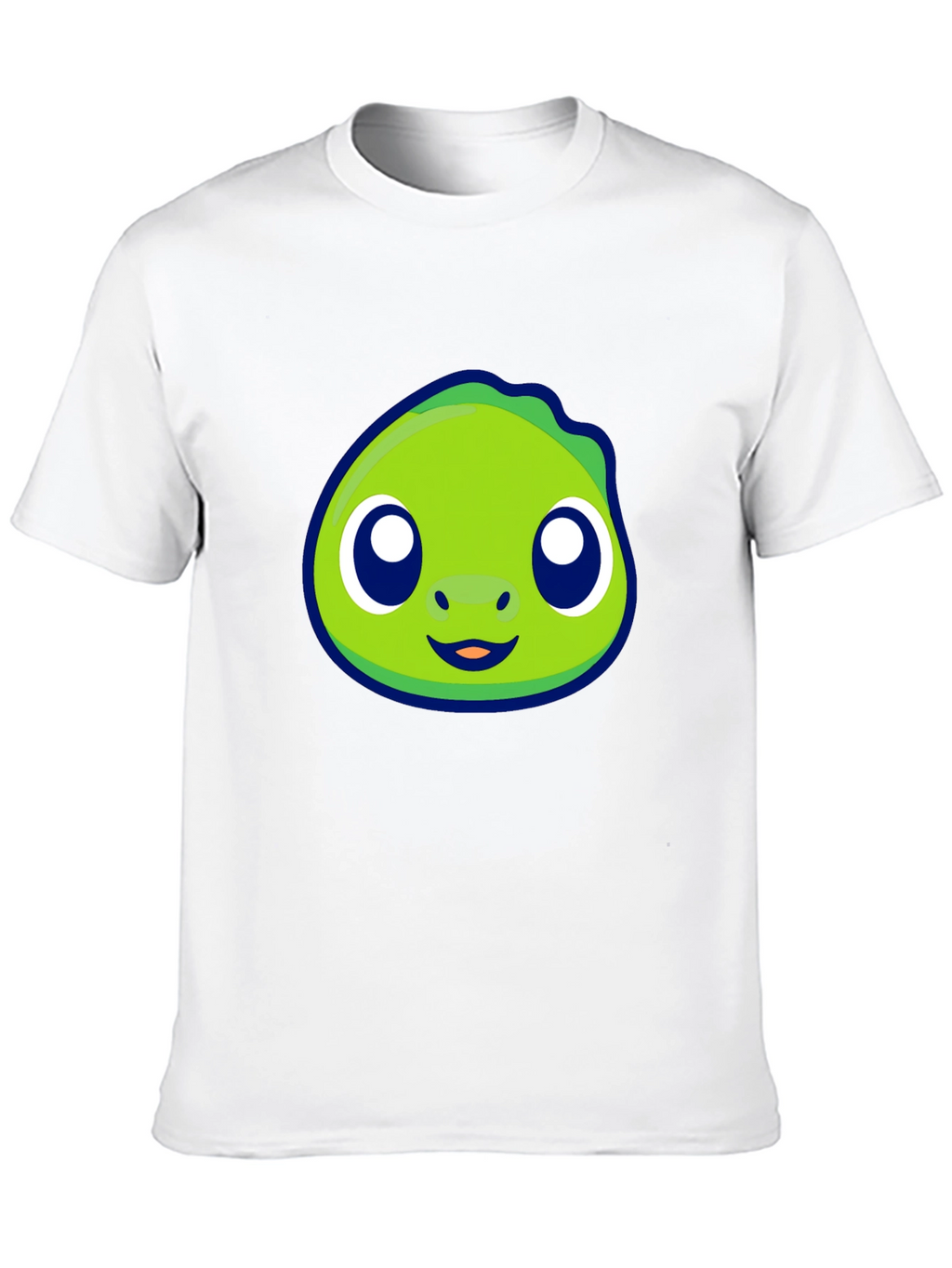 Cute Green Cartoon Character Graphic Tee