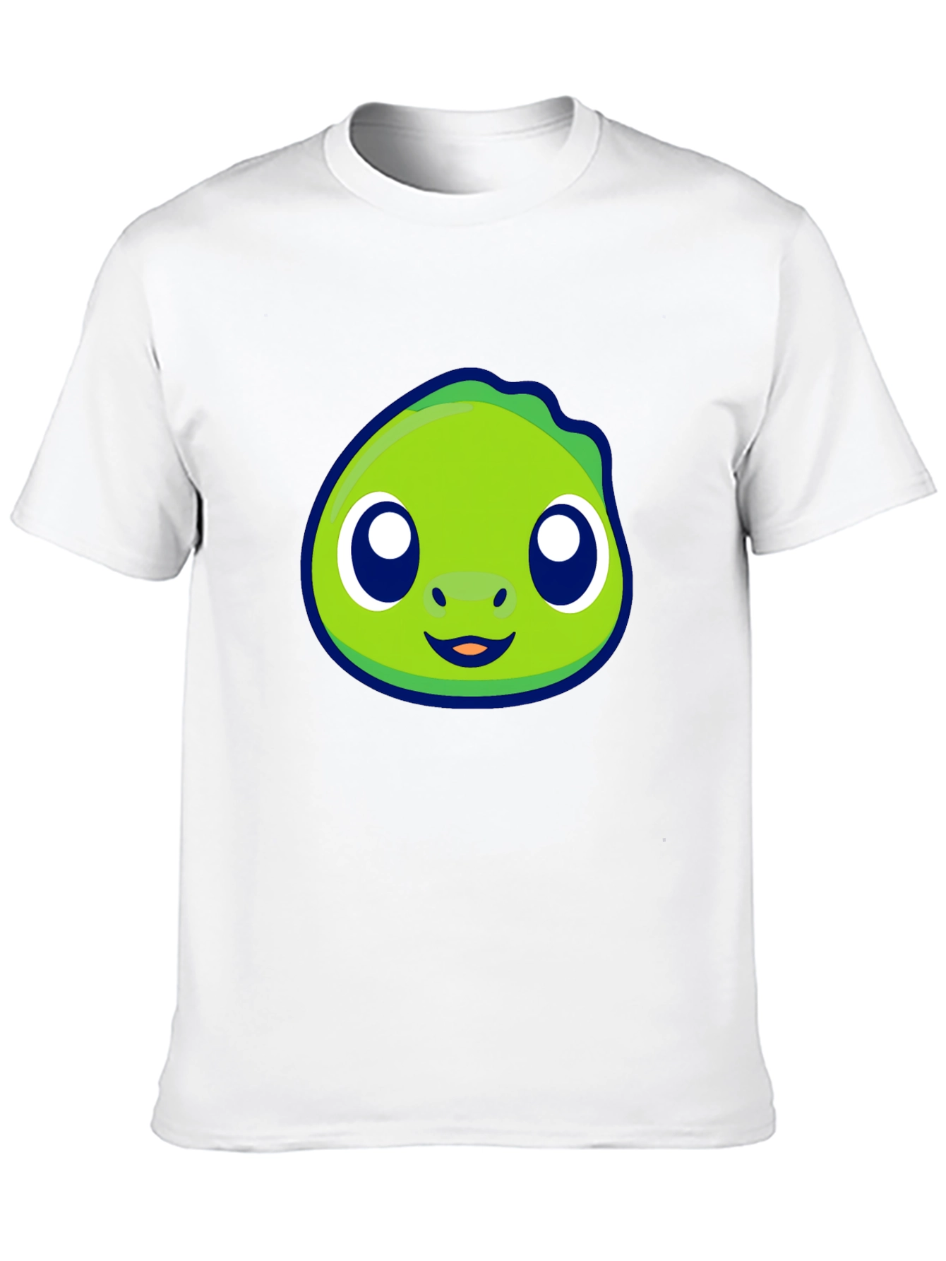 Cute Green Cartoon Character Graphic Tee