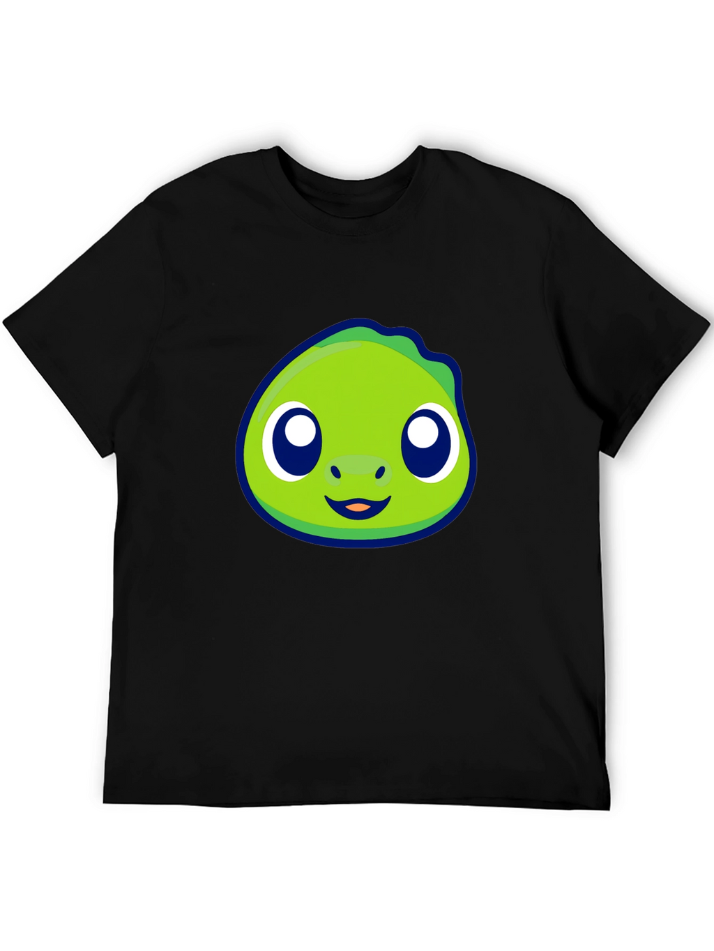 Cute Green Cartoon Character Graphic Tee