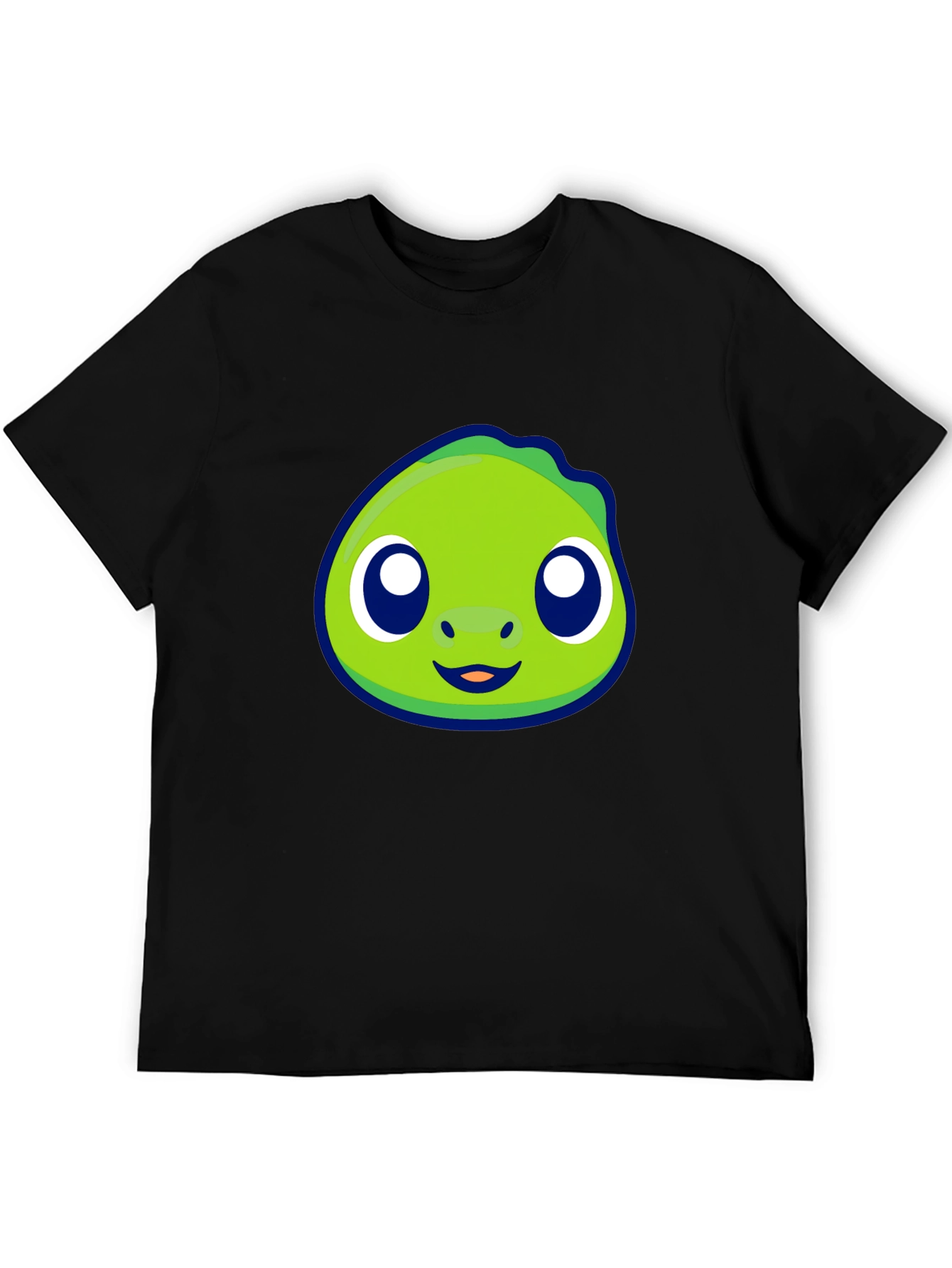 Cute Green Cartoon Character Graphic Tee