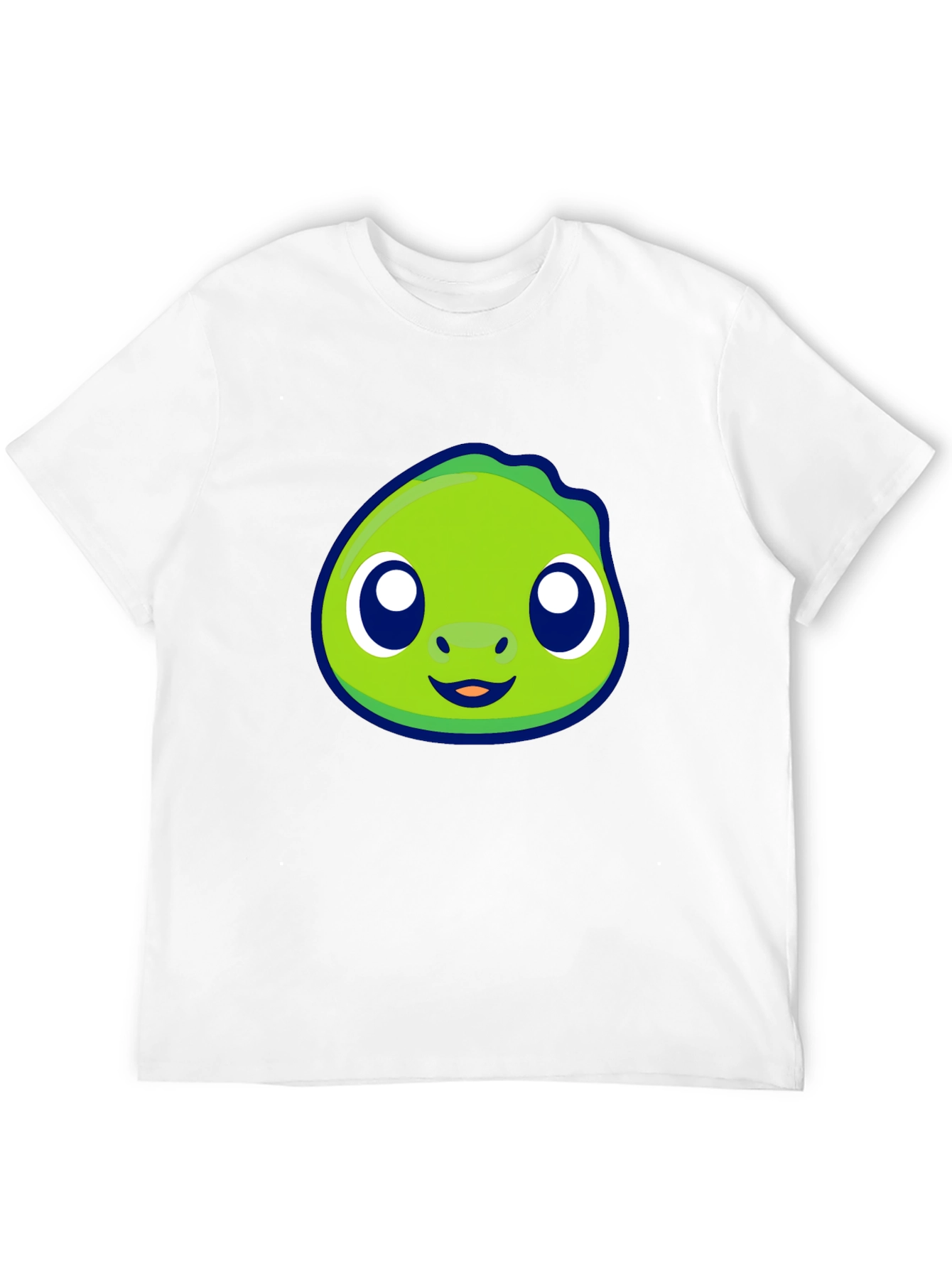 Cute Green Cartoon Character Graphic Tee