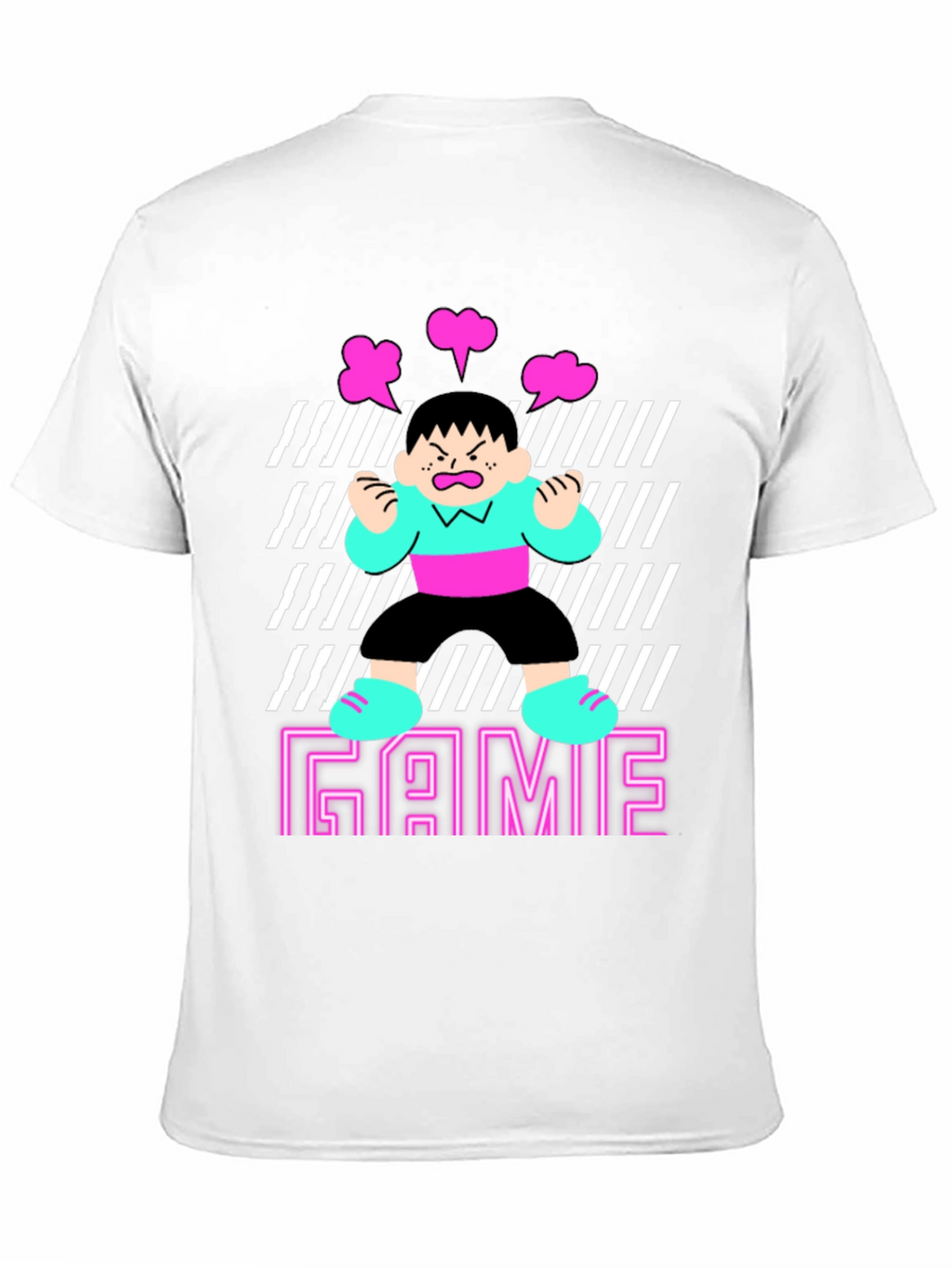 Gamer Rage T-Shirt - Retro Neon Design