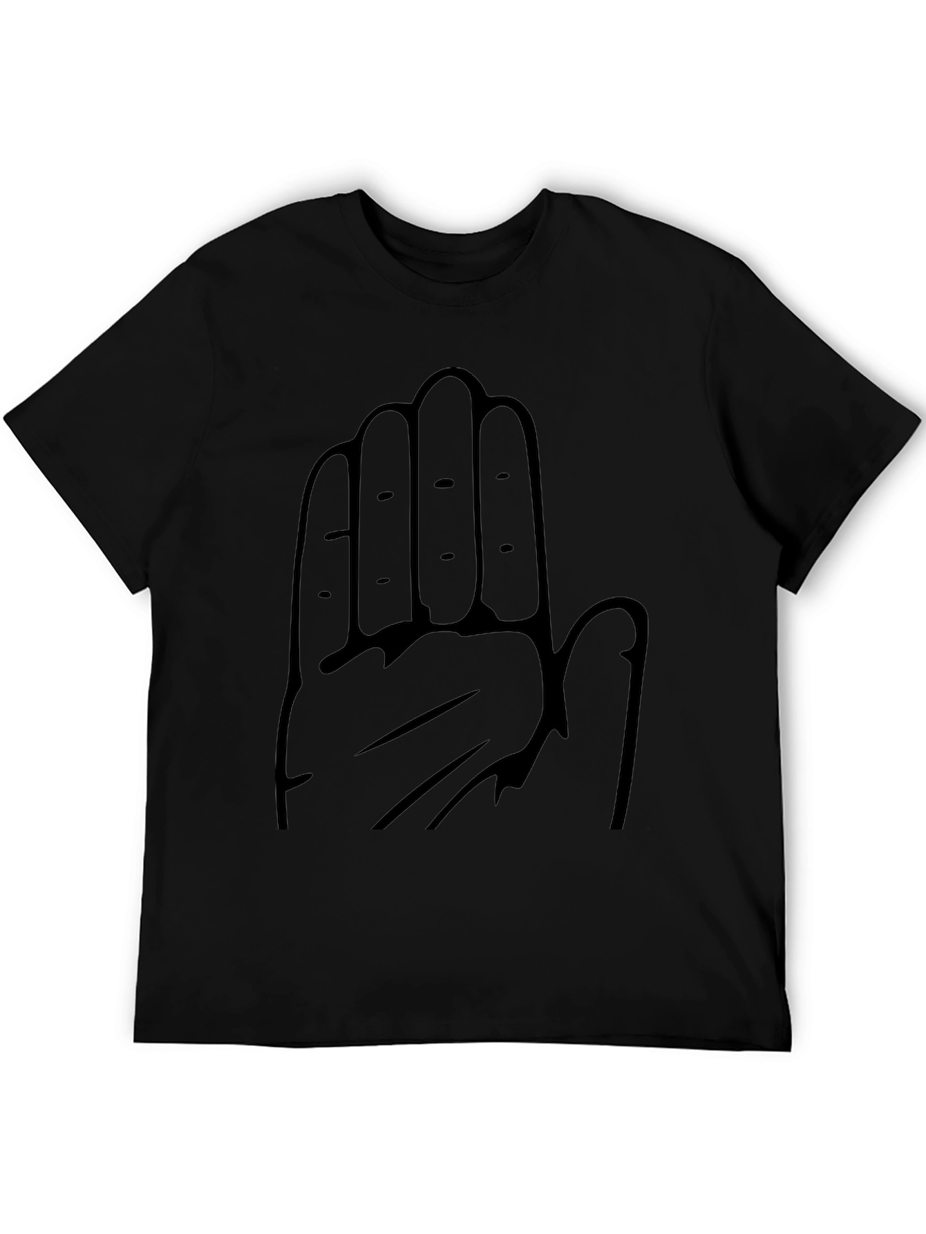 Black Hand Graphic Tee - Bold Statement Shirt