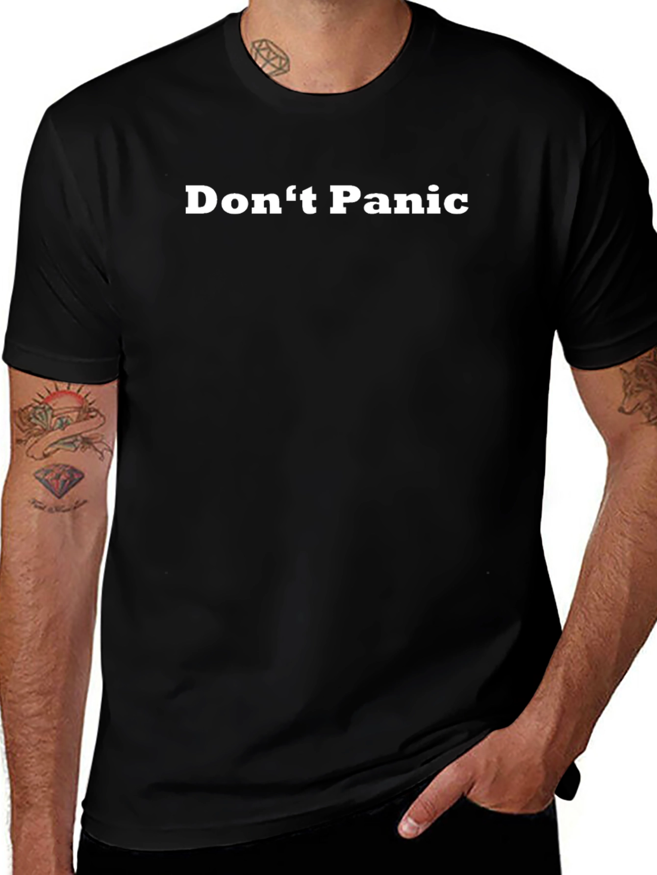 Dont Panic T-Shirt - Classic Novelty Tee