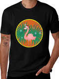 Christmas Flamingo Graphic T-Shirt