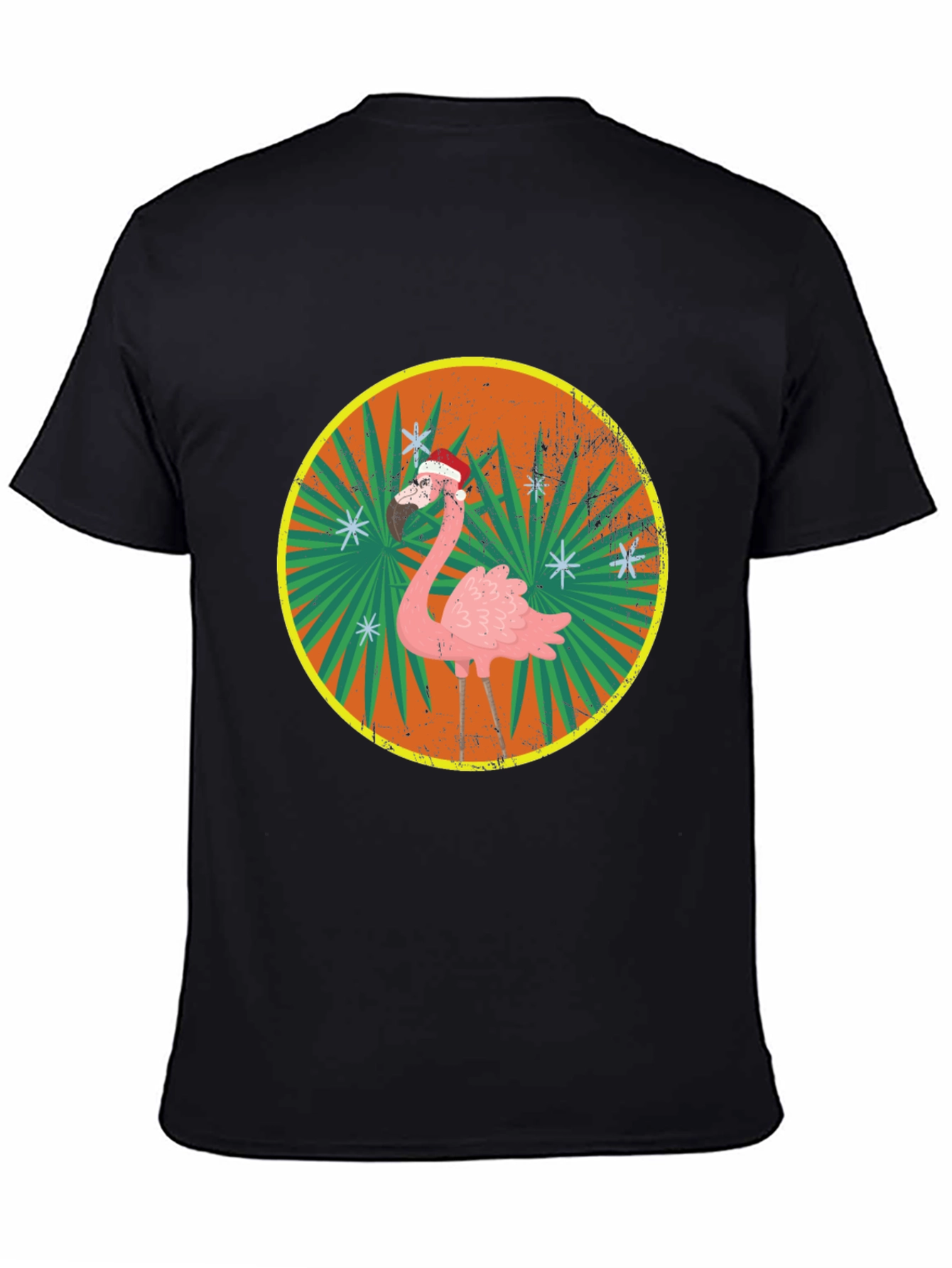 Christmas Flamingo Graphic T-Shirt
