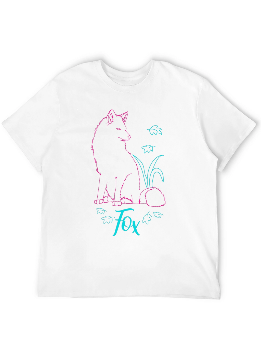 Fox Graphic T-Shirt - Stylish Neon Design