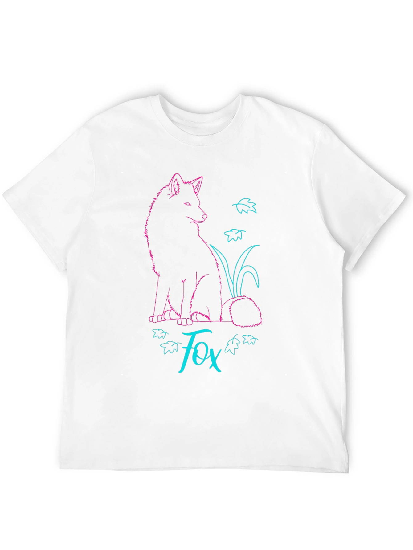 Fox Graphic T-Shirt - Stylish Neon Design