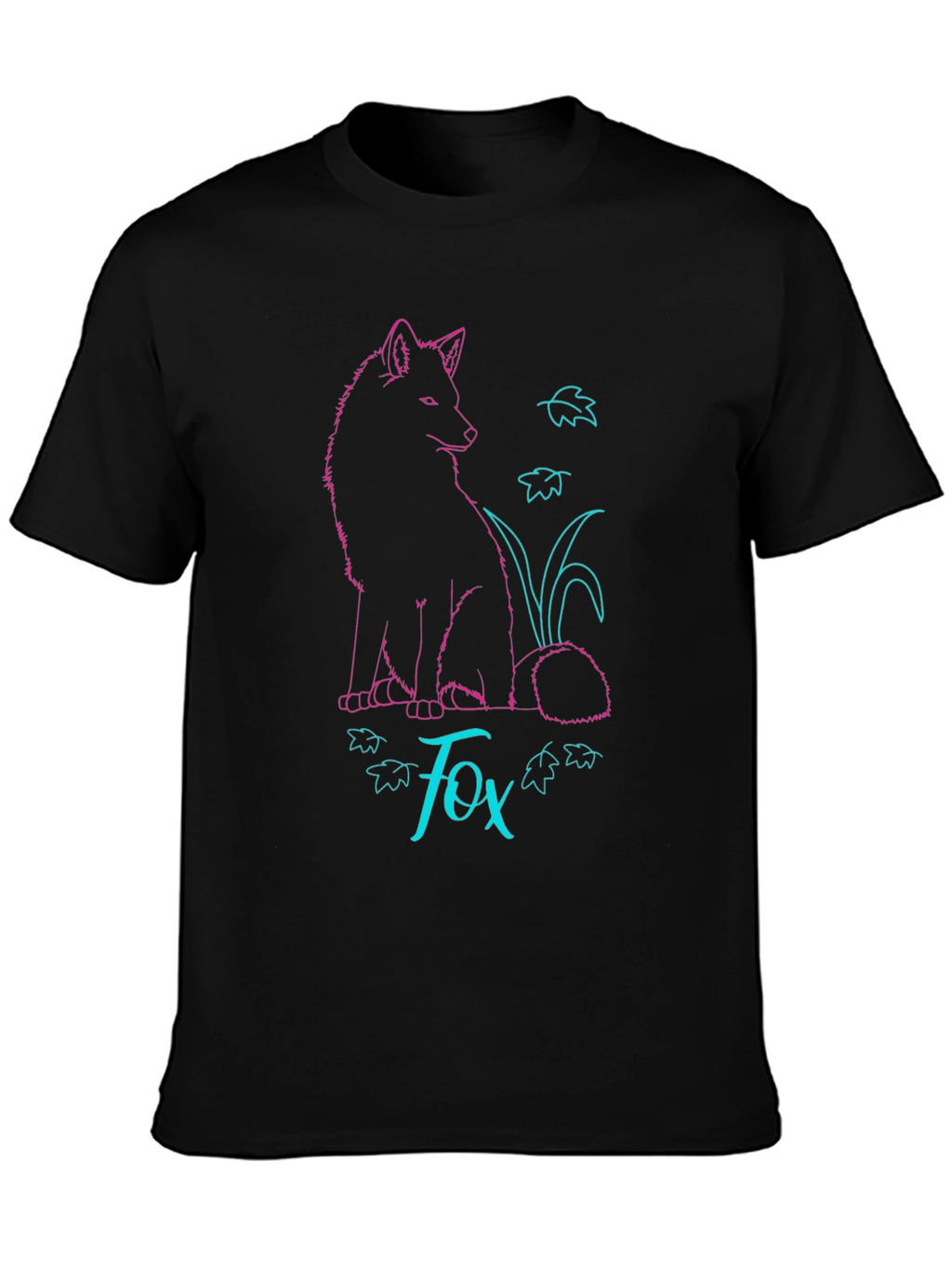 Fox Graphic T-Shirt - Stylish Neon Design