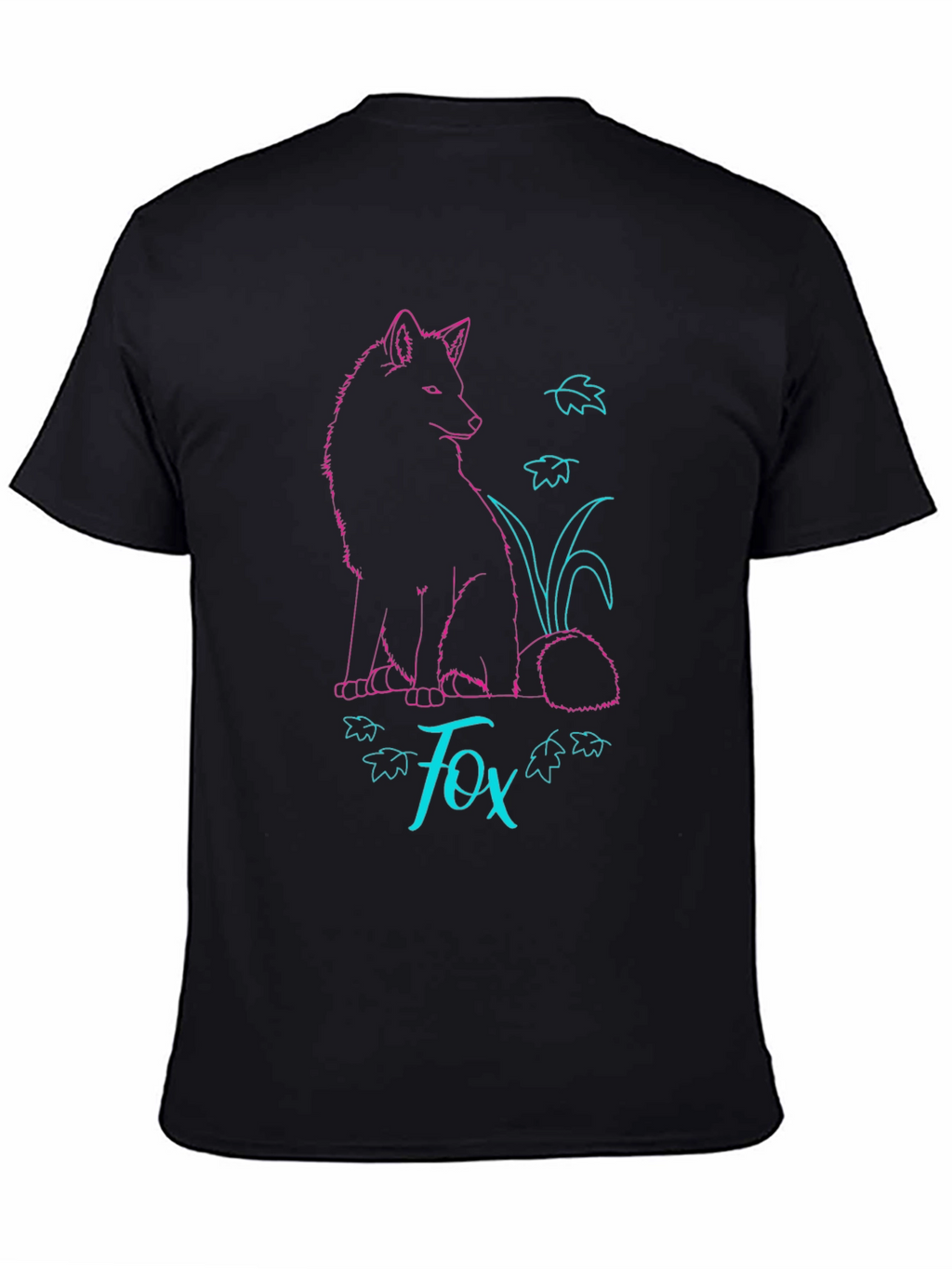 Fox Graphic T-Shirt - Stylish Neon Design