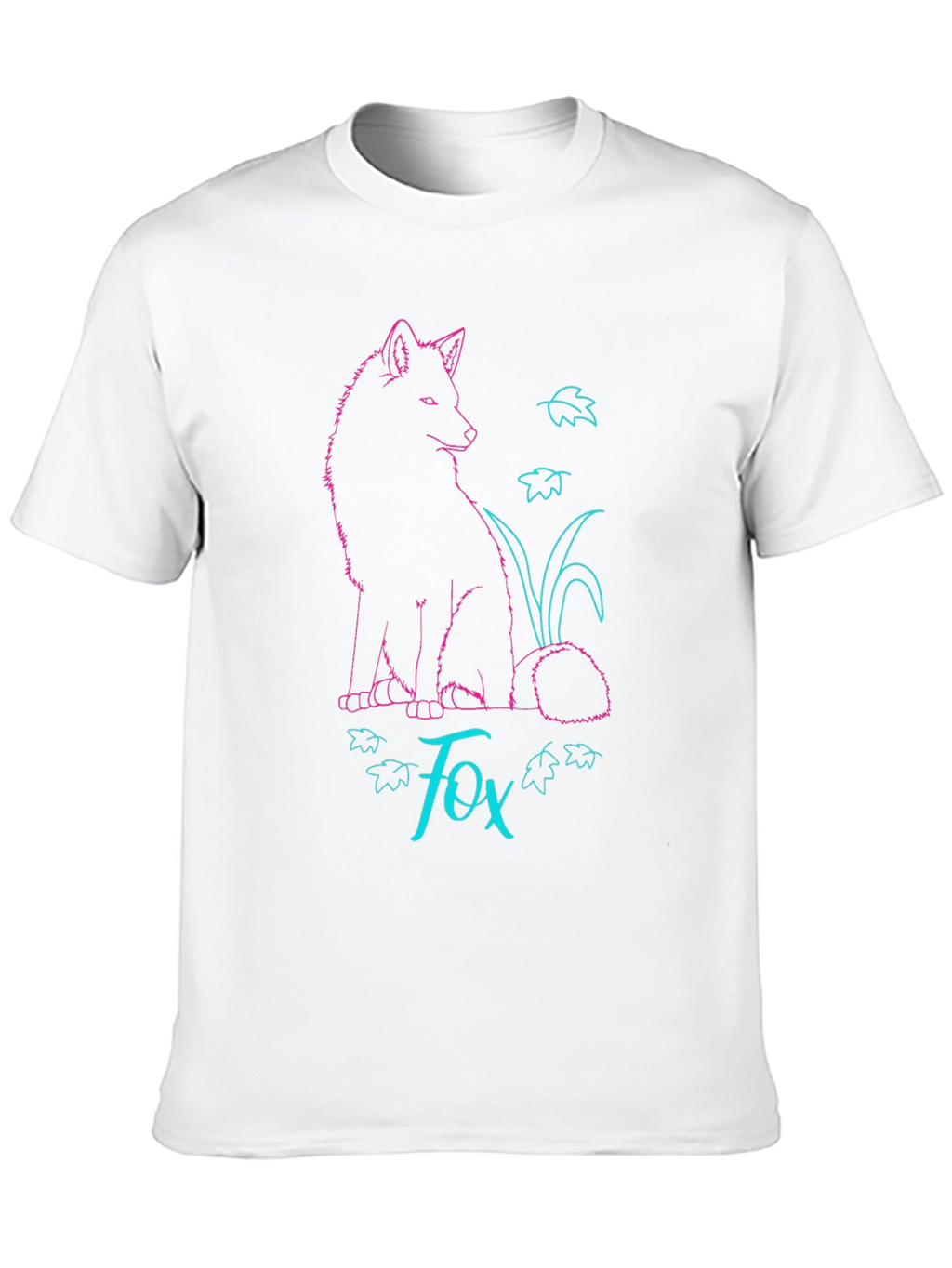 Fox Graphic T-Shirt - Stylish Neon Design