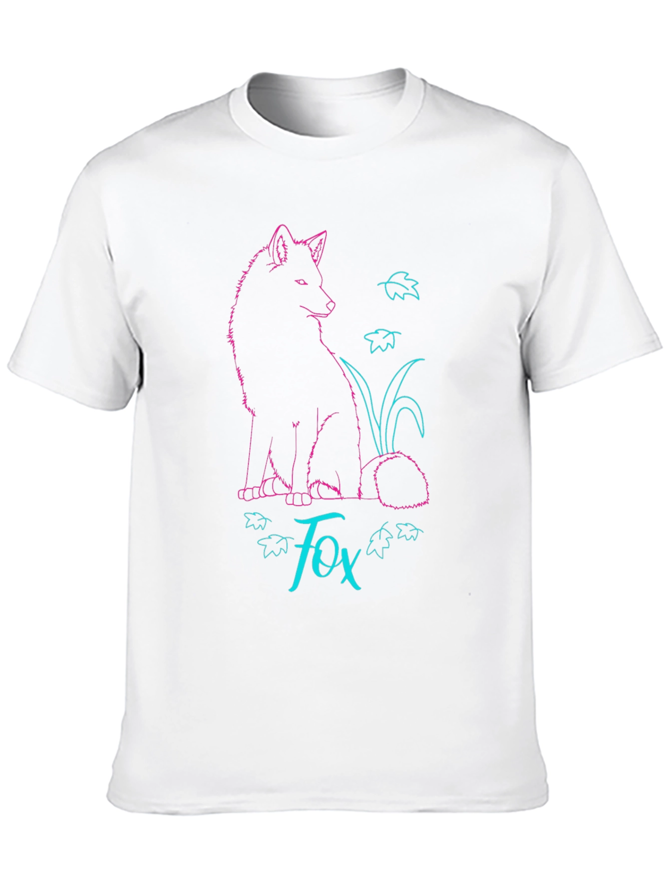 Fox Graphic T-Shirt - Stylish Neon Design