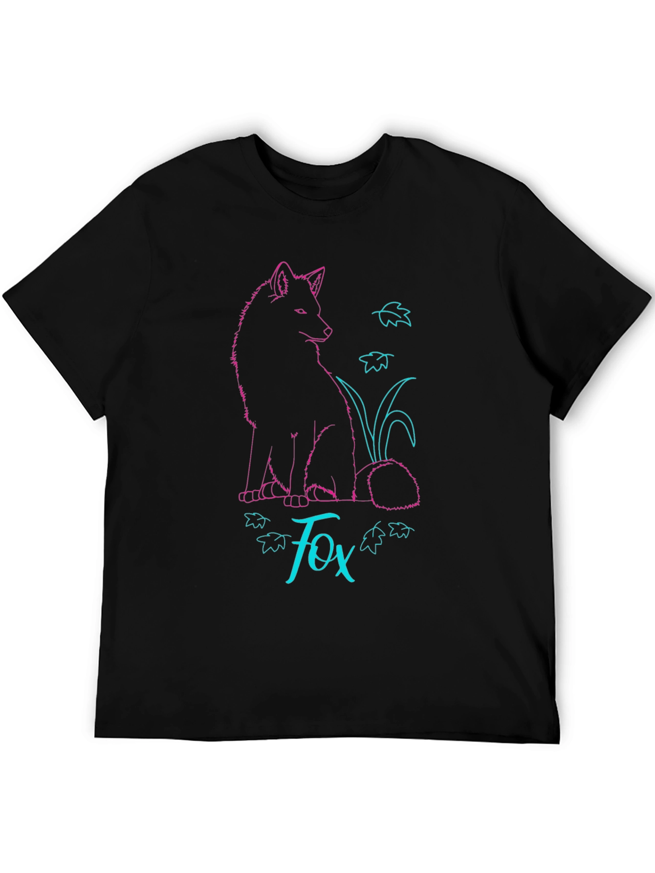 Fox Graphic T-Shirt - Stylish Neon Design
