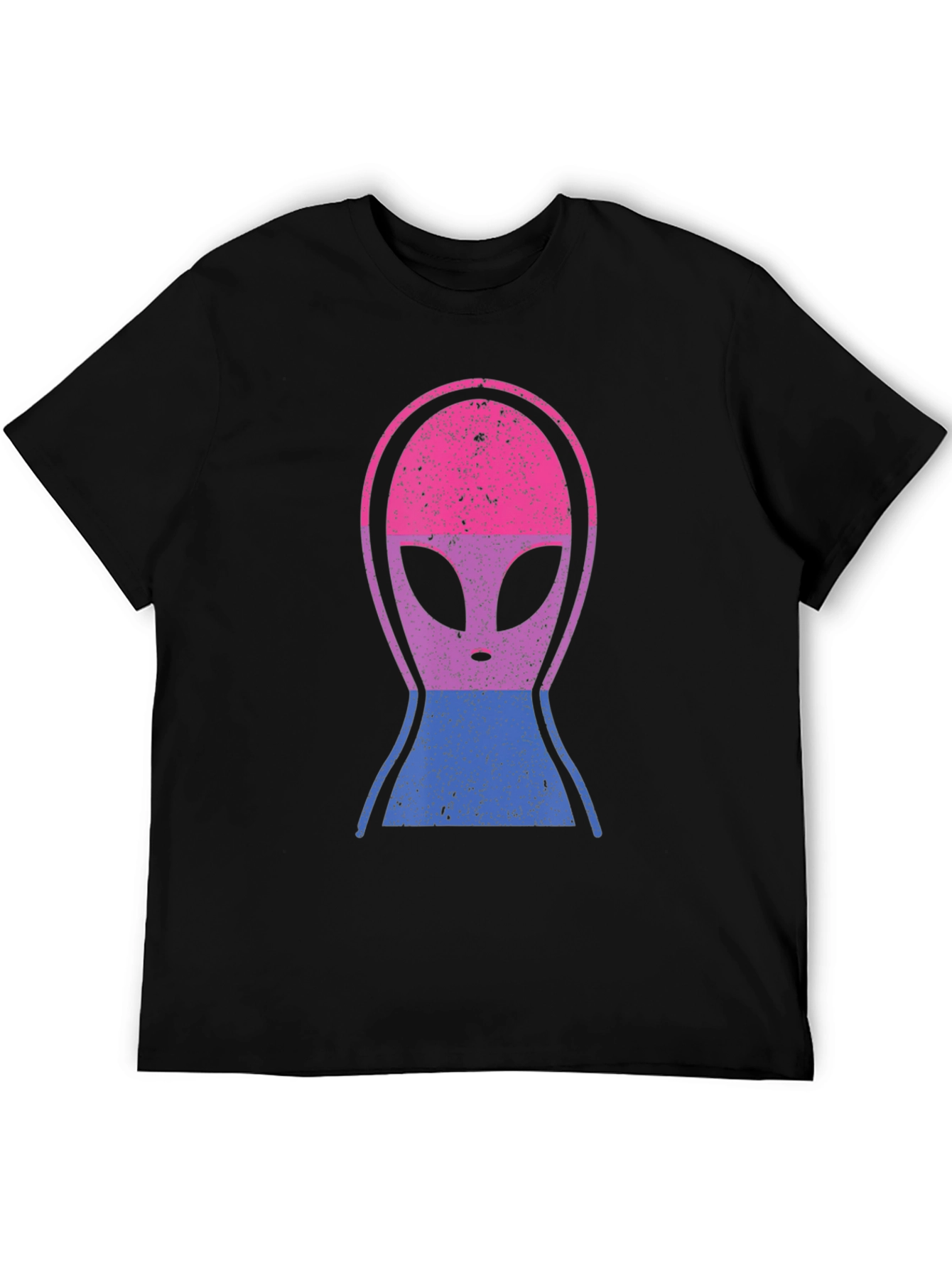 Bisexual Alien Pride T-Shirt - Black Cotton Tee