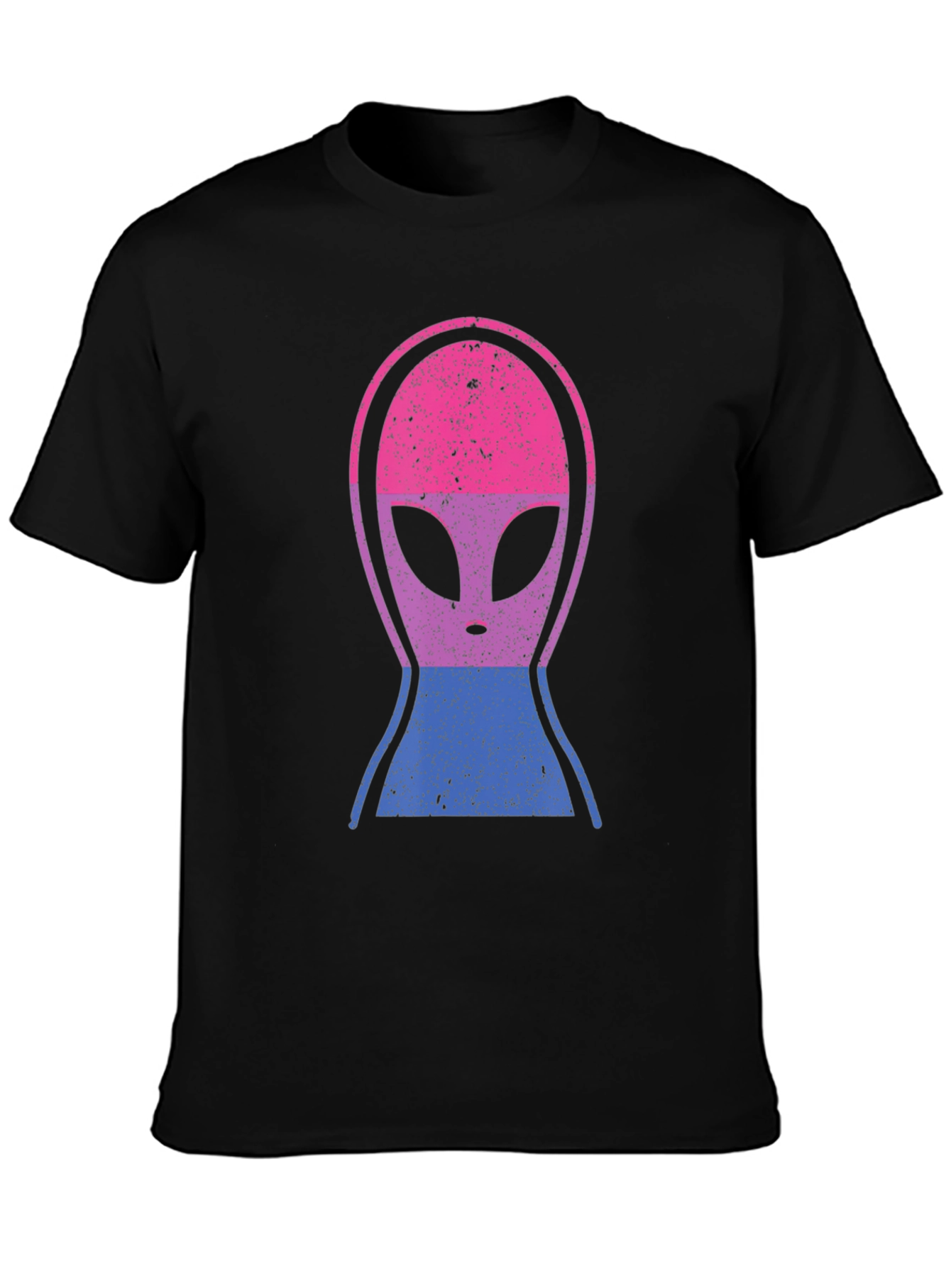 Bisexual Alien Pride T-Shirt - Black Cotton Tee
