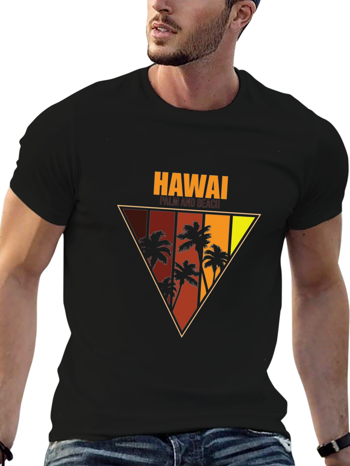 Hawaii Palm Beach Graphic Tee