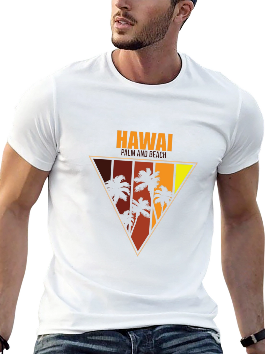 Hawaii Palm Beach Graphic Tee