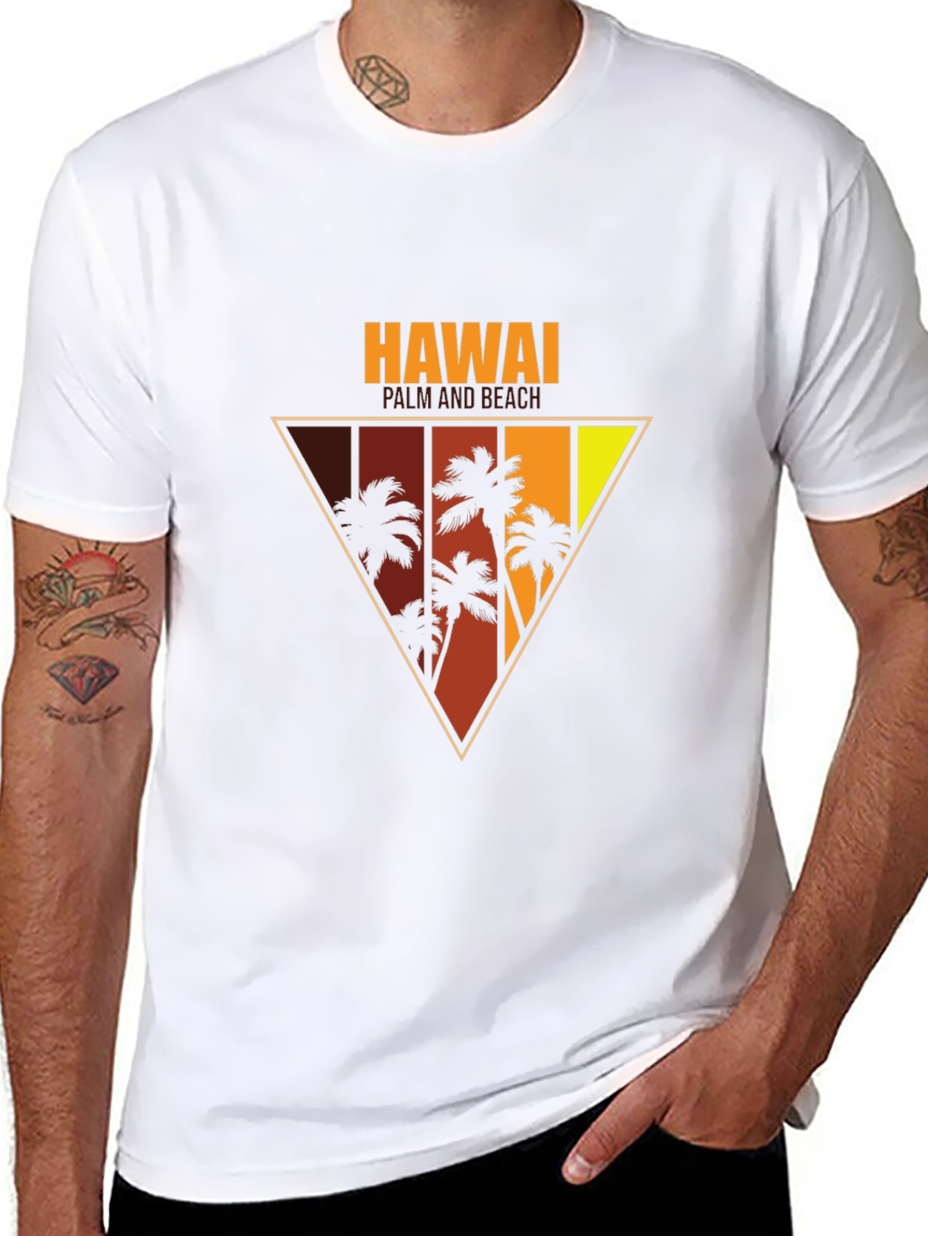 Hawaii Palm Beach Graphic Tee