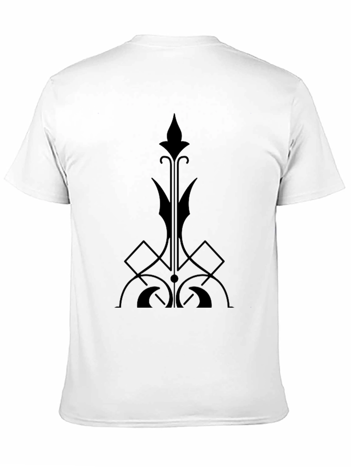 Gothic Fleur-de-Lis Style Black T-Shirt