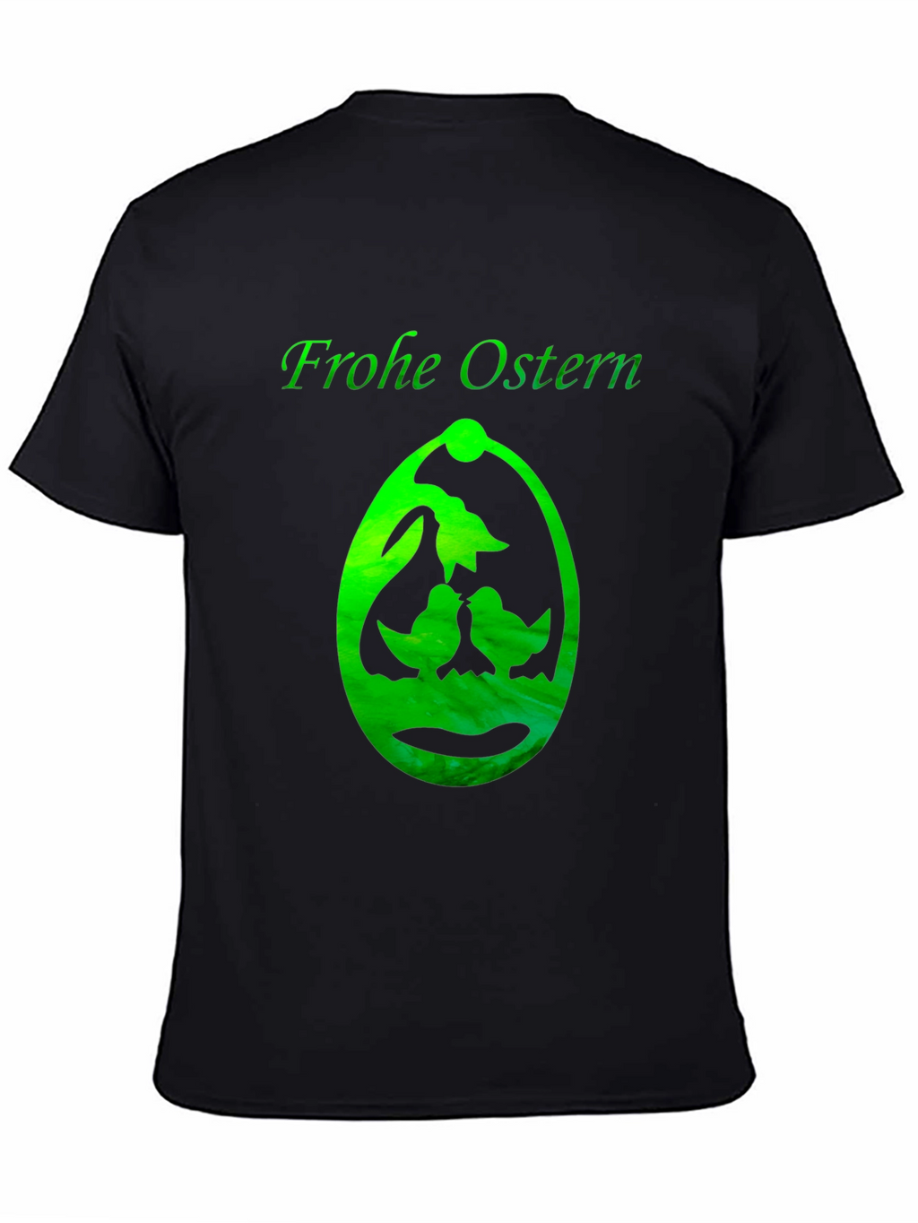 Frohe Ostern T-Shirt Easter Egg Design Black