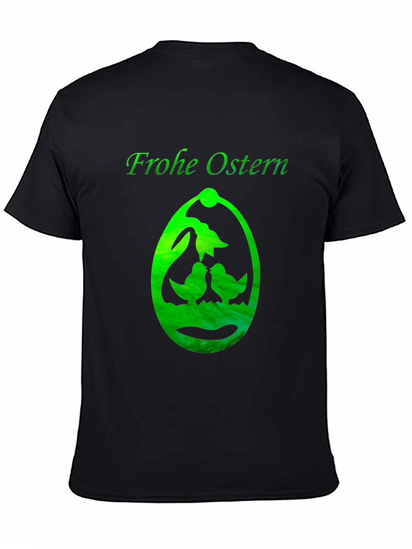 Frohe Ostern T-Shirt Easter Egg Design Black