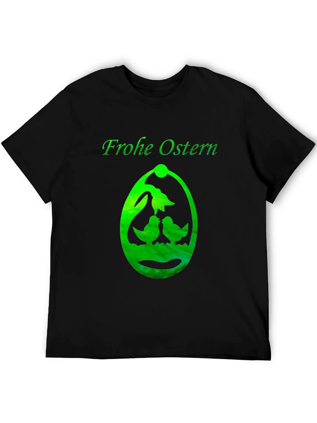 Frohe Ostern T-Shirt Easter Egg Design Black