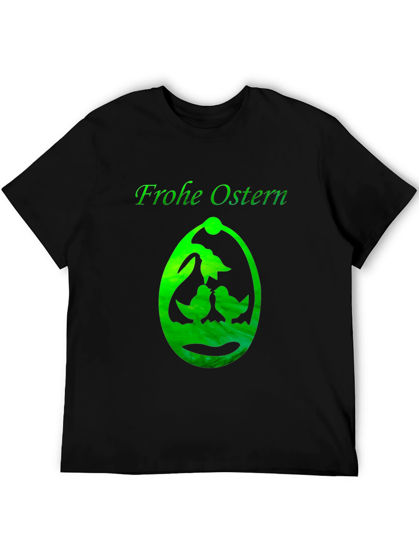 Frohe Ostern T-Shirt Easter Egg Design Black