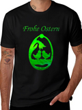 Frohe Ostern T-Shirt Easter Egg Design Black