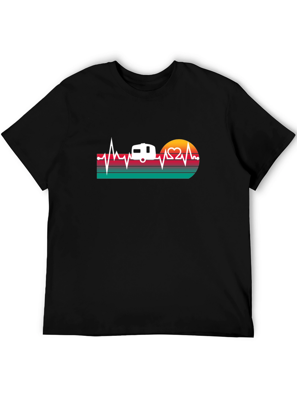 Camper Heartbeat Graphic T-Shirt