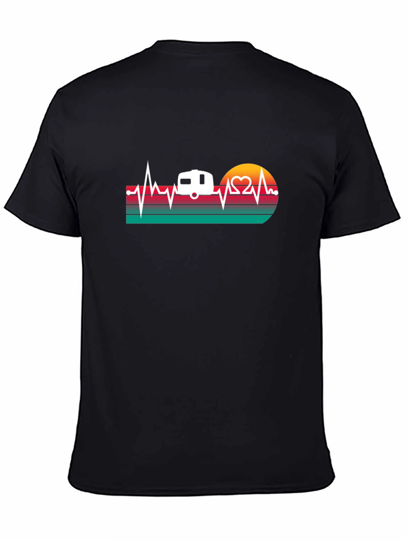 Camper Heartbeat Graphic T-Shirt
