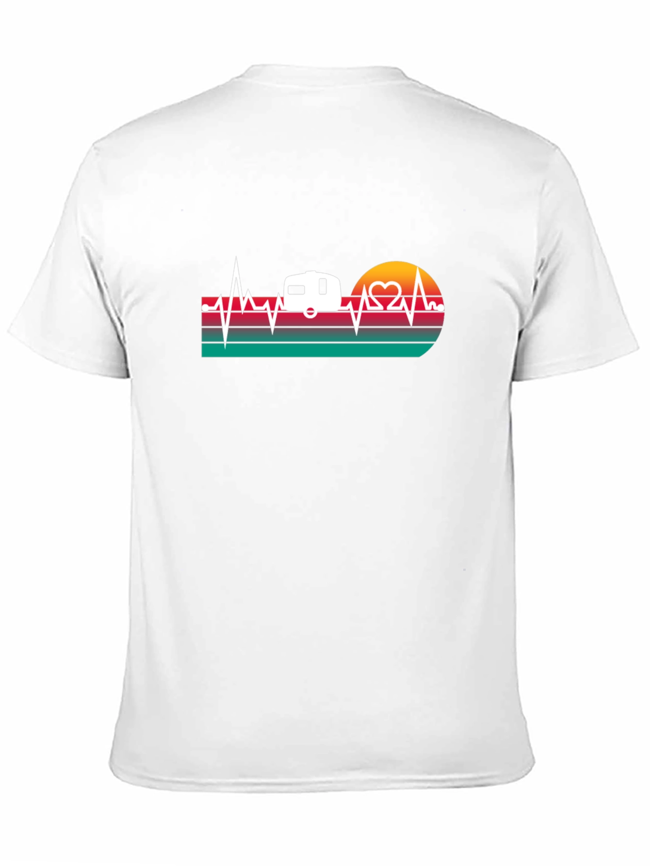 Camper Heartbeat Graphic T-Shirt