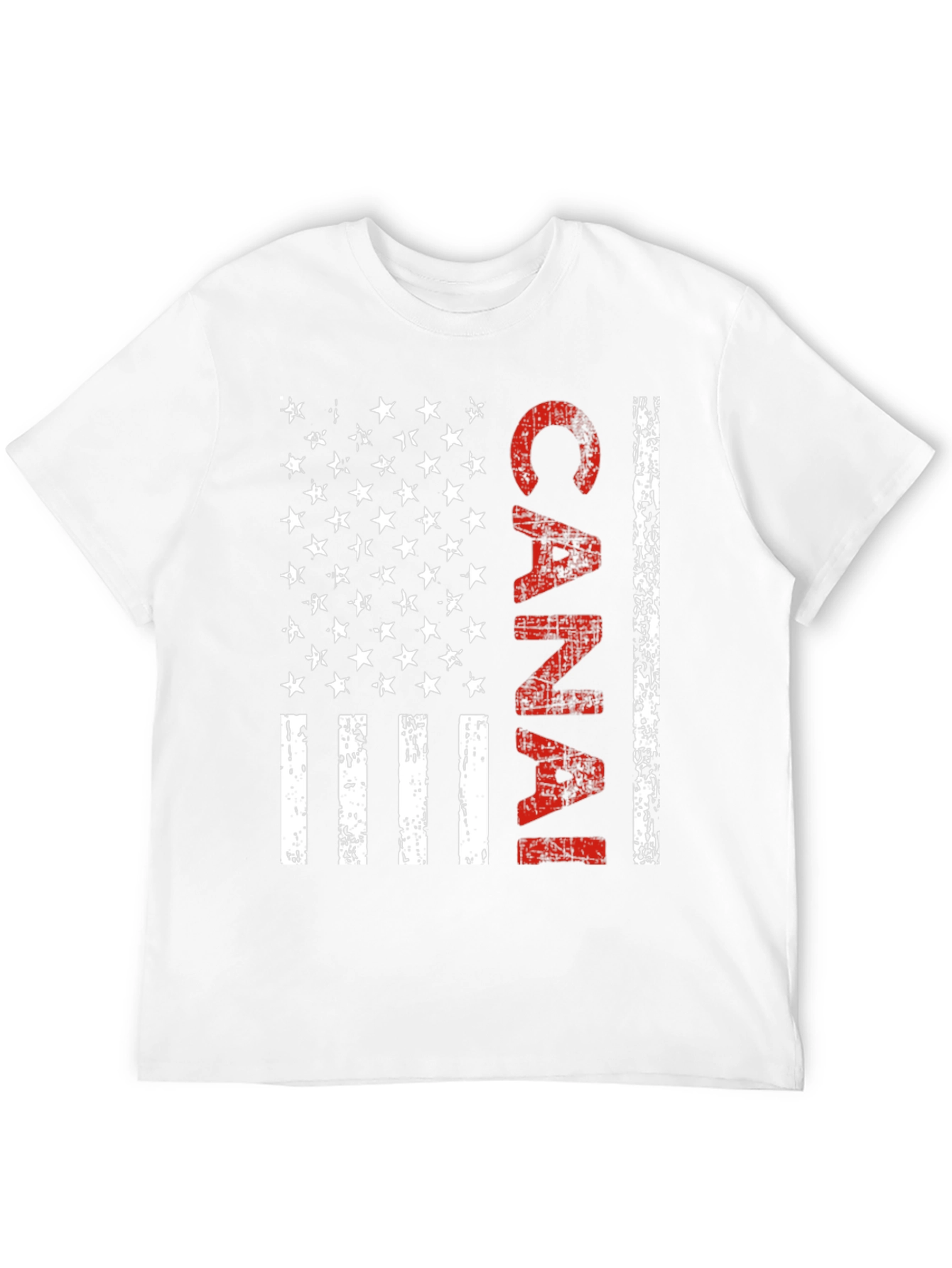 Canal American Flag Style Graphic T-Shirt