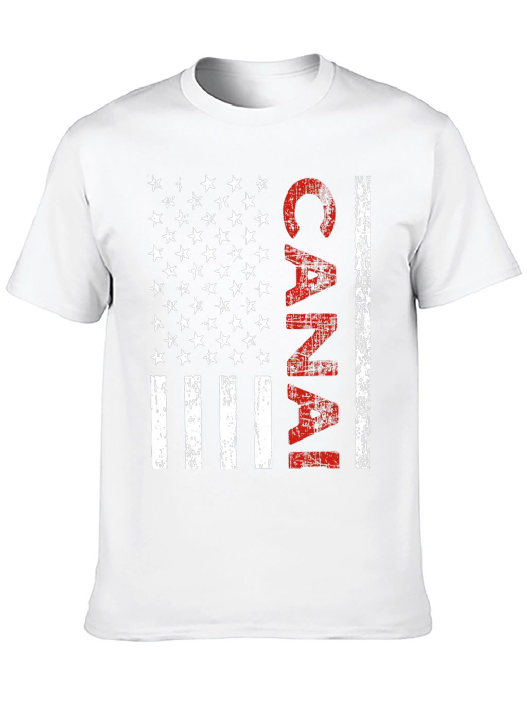 Canal American Flag Style Graphic T-Shirt