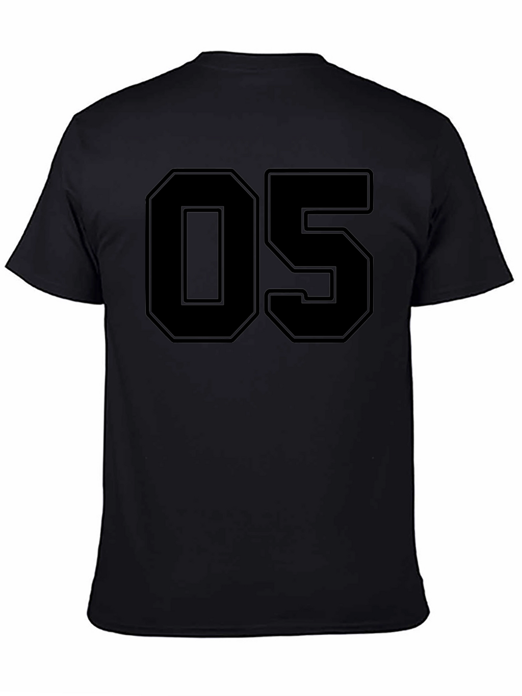 Bold Number 05 Black T-Shirt