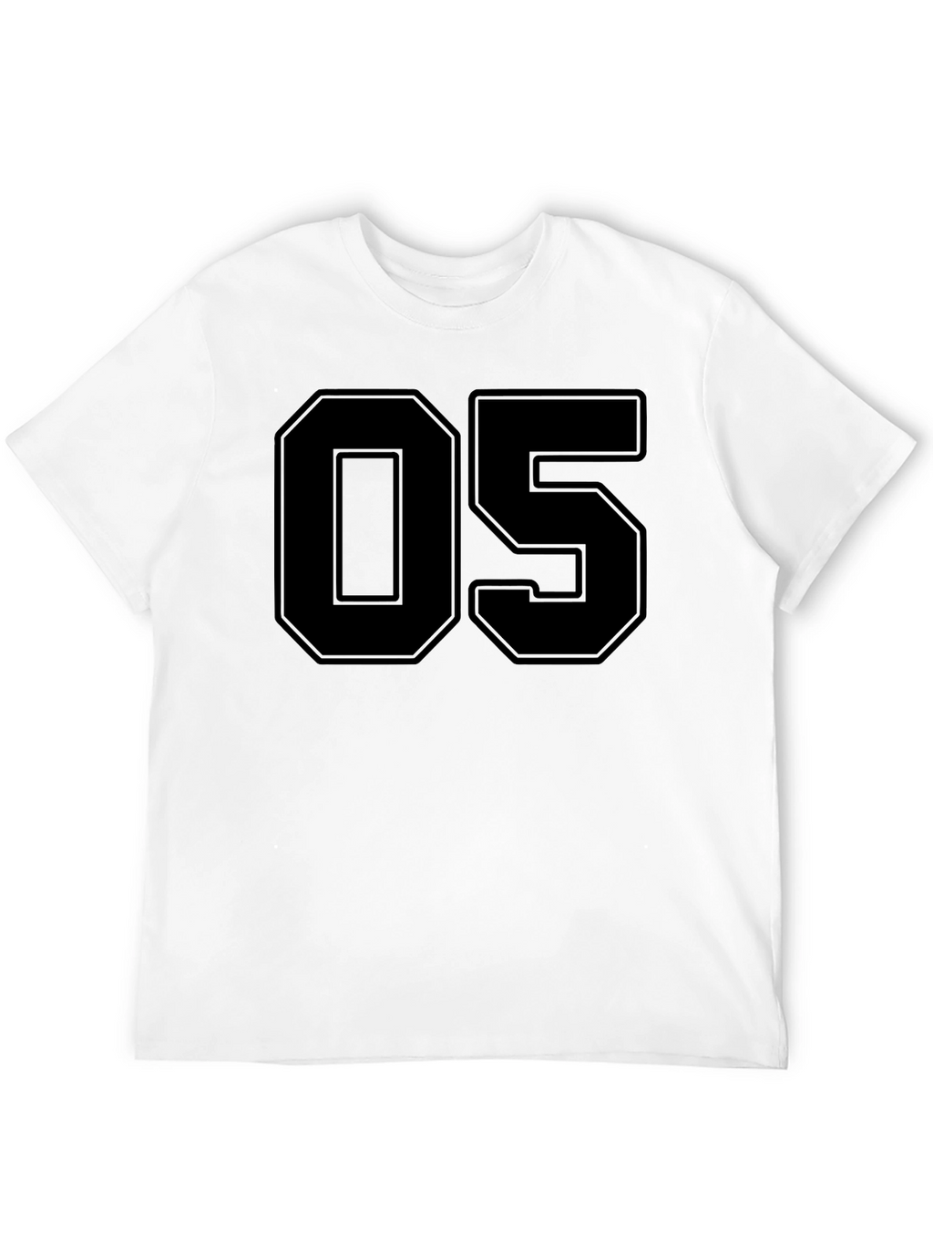 Bold Number 05 Black T-Shirt