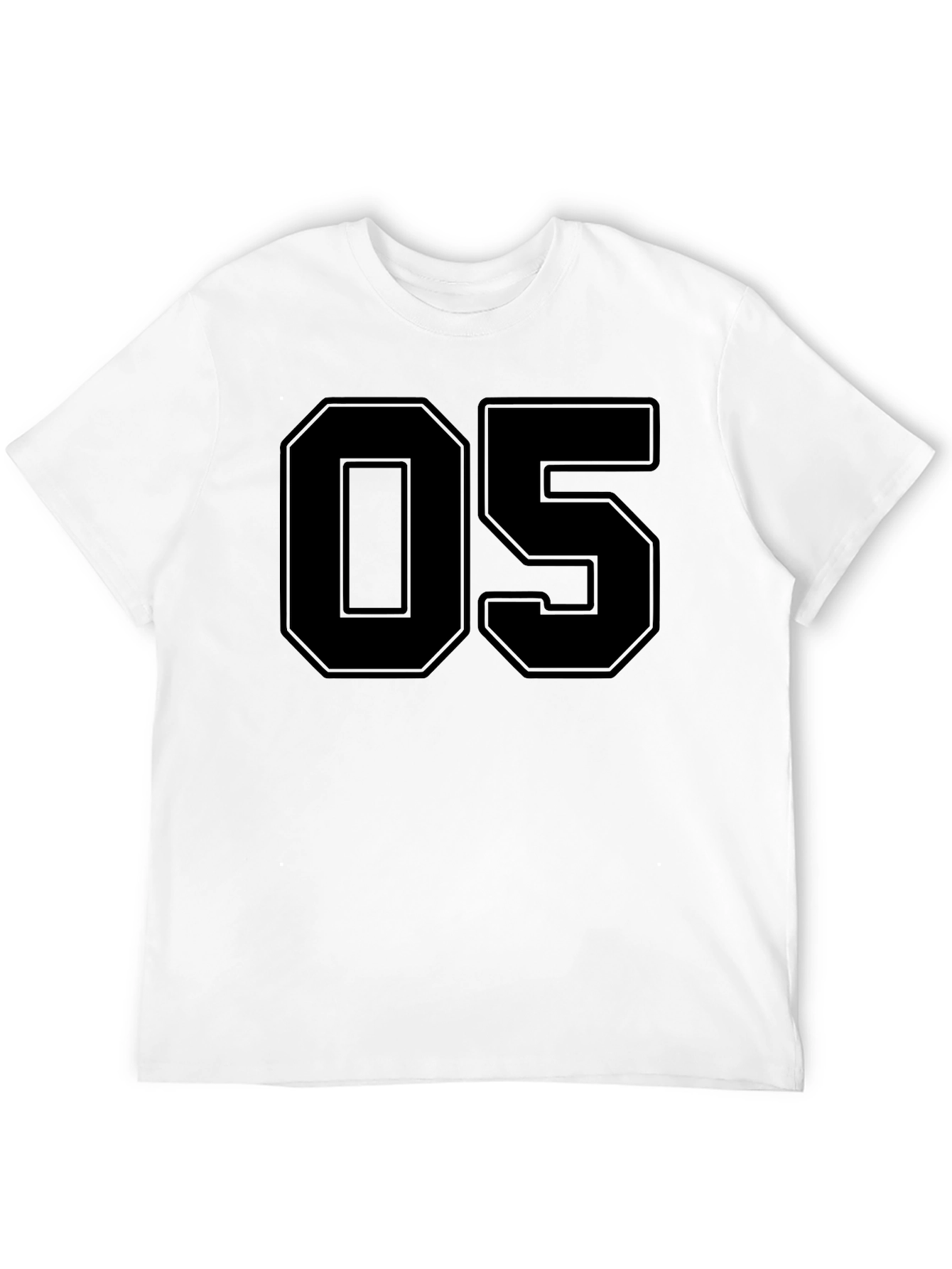 Bold Number 05 Black T-Shirt