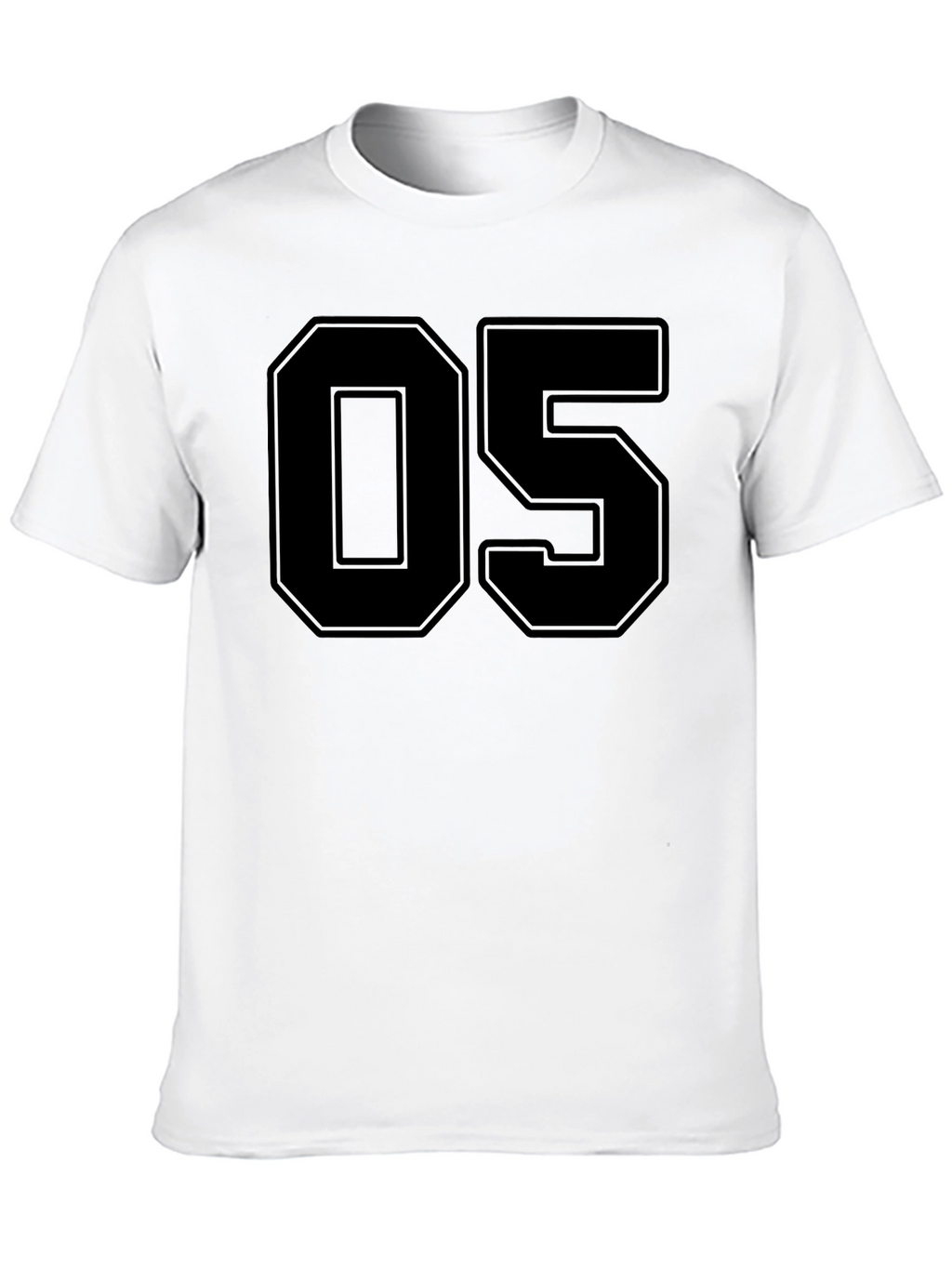 Bold Number 05 Black T-Shirt