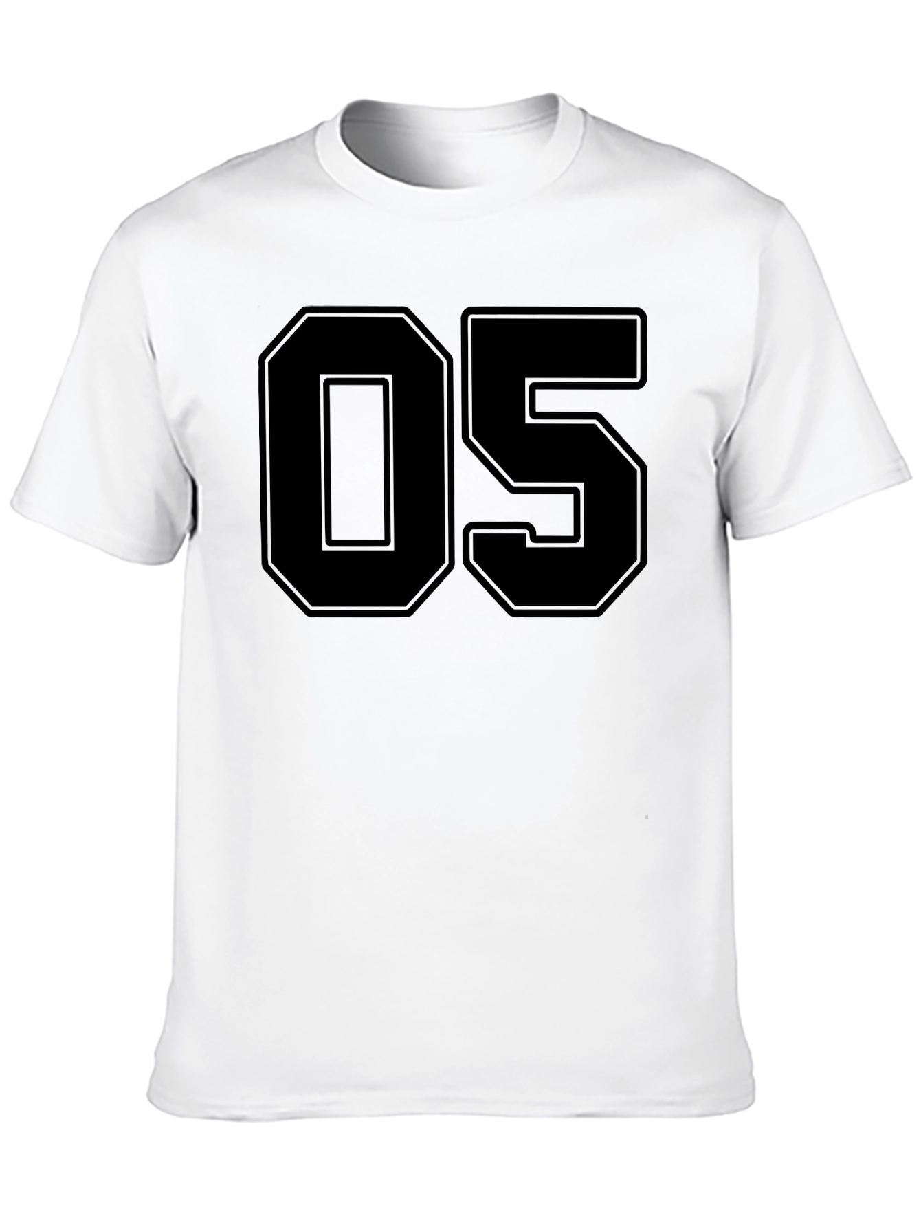 Bold Number 05 Black T-Shirt