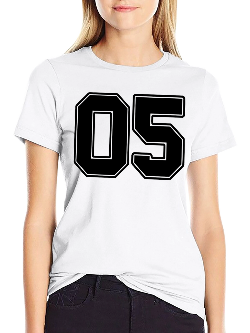 Bold Number 05 Black T-Shirt