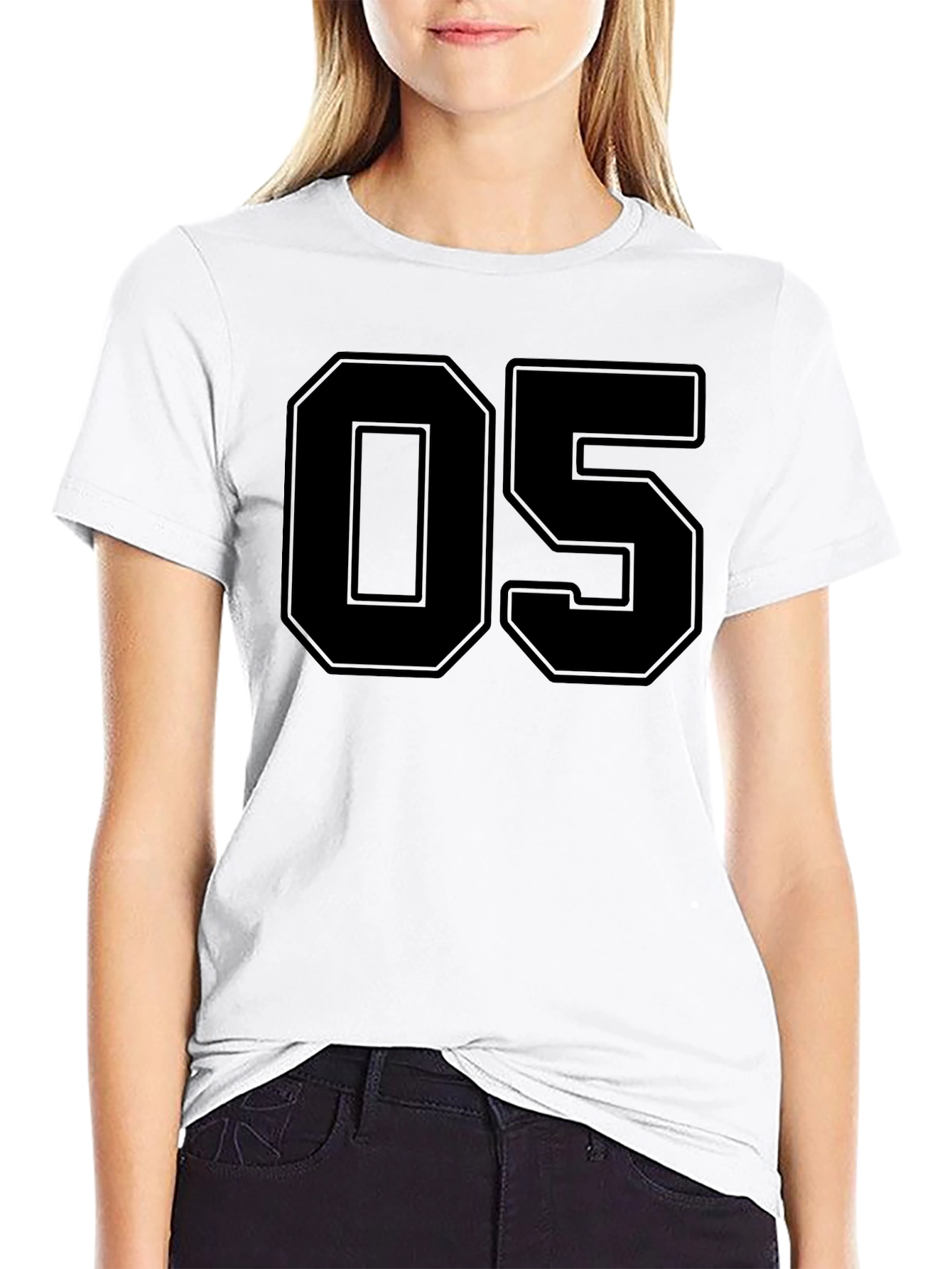 Bold Number 05 Black T-Shirt