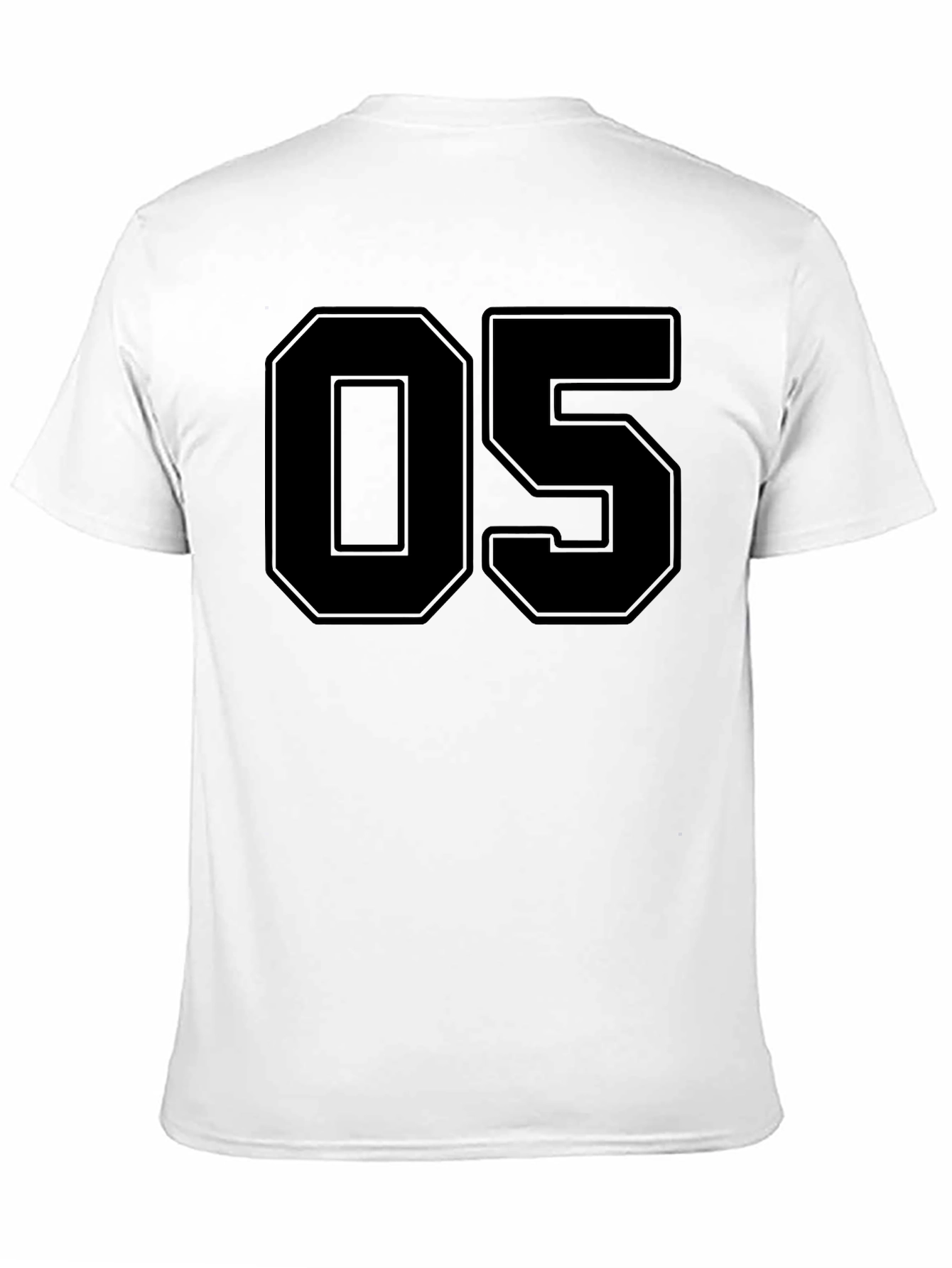 Bold Number 05 Black T-Shirt