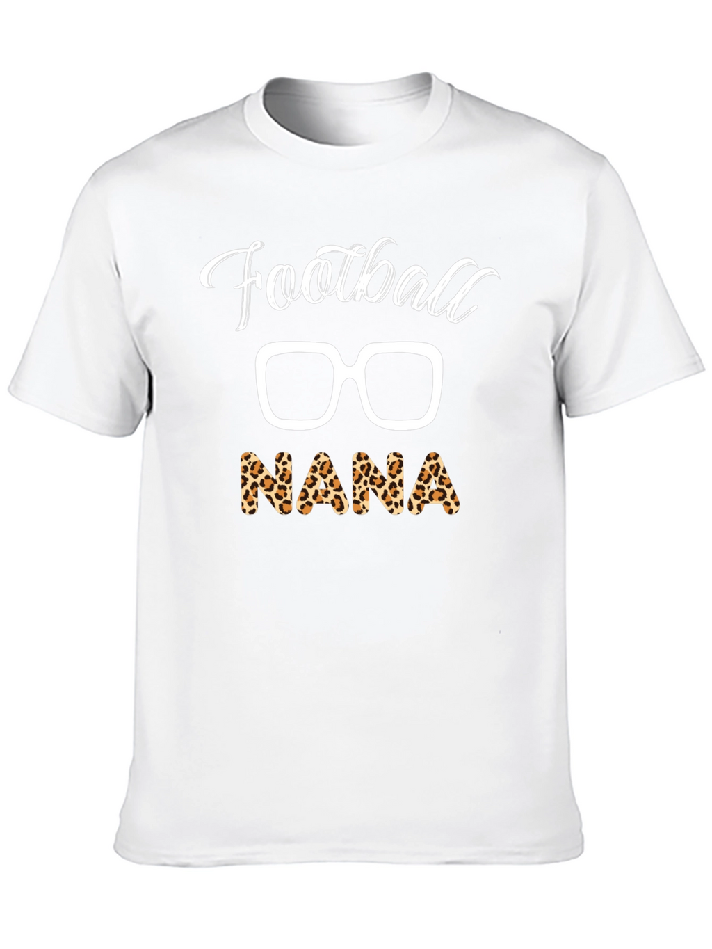 Football Nana Leopard Print T-Shirt