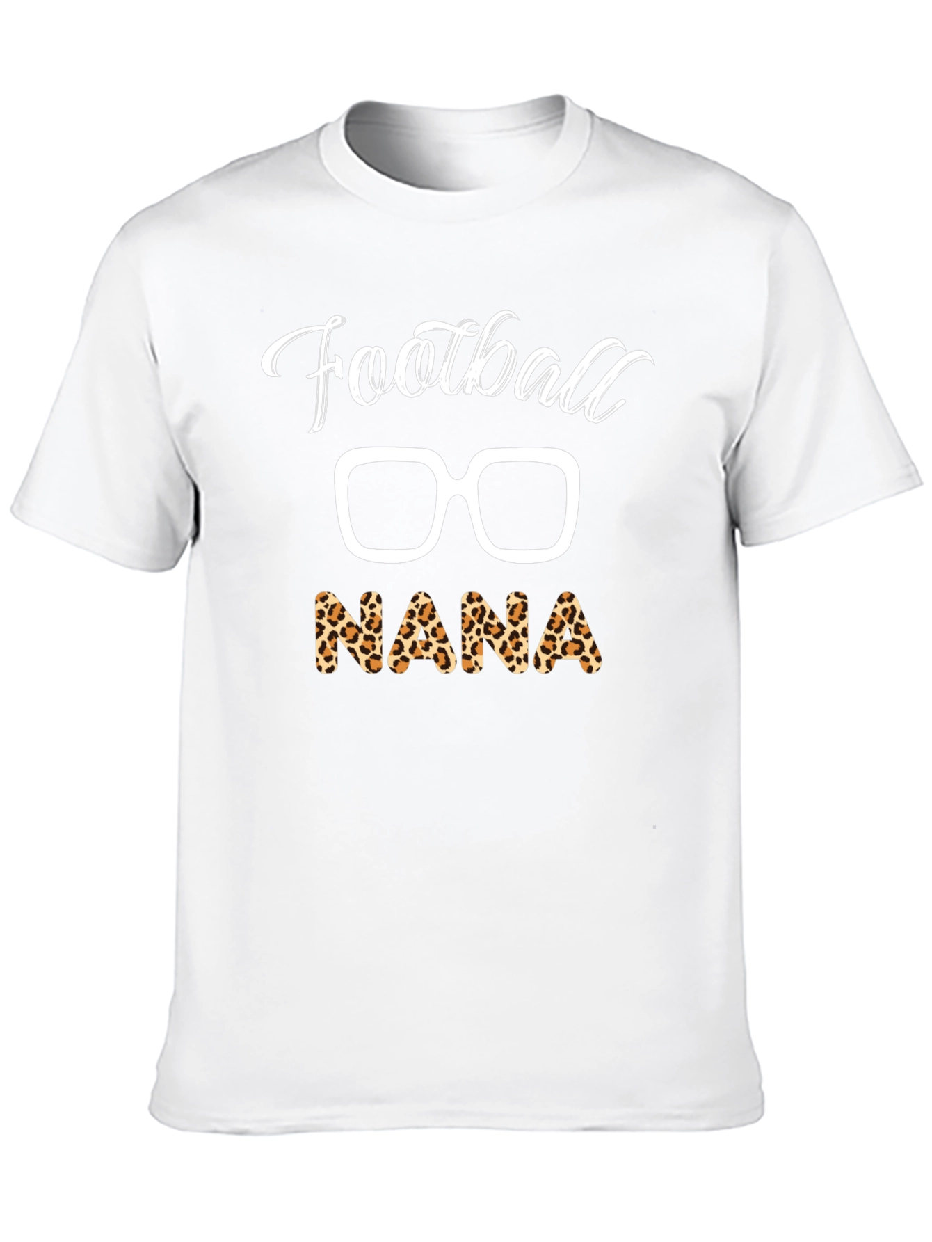 Football Nana Leopard Print T-Shirt