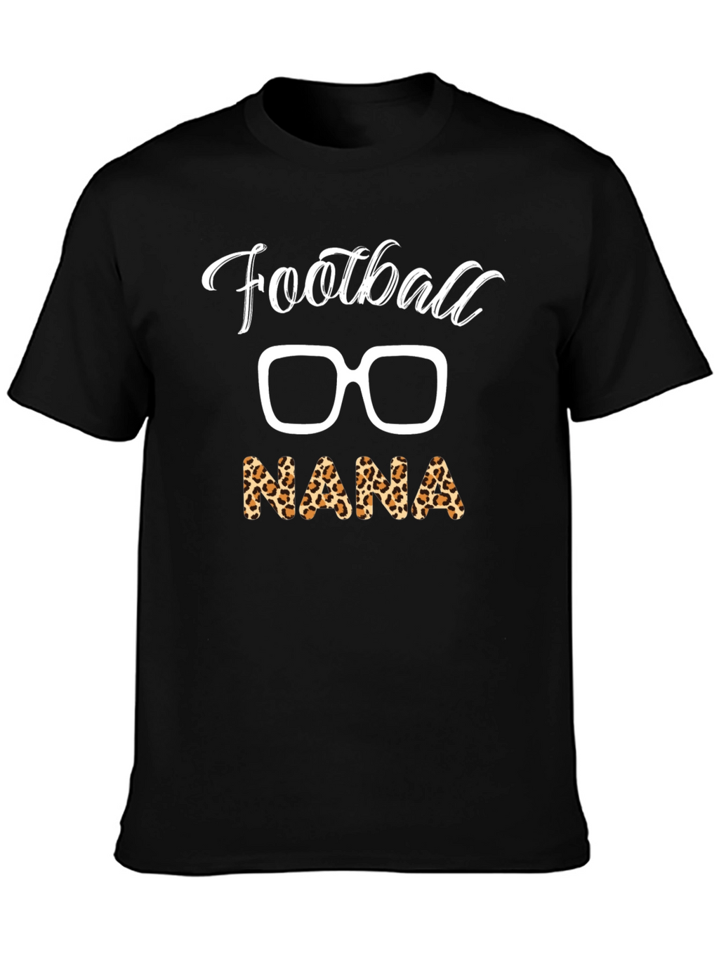 Football Nana Leopard Print T-Shirt