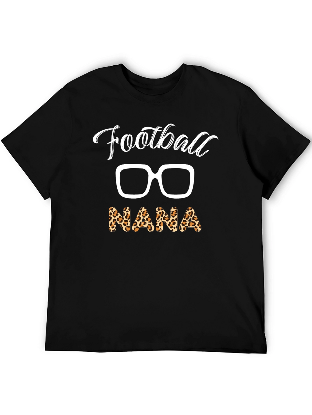 Football Nana Leopard Print T-Shirt